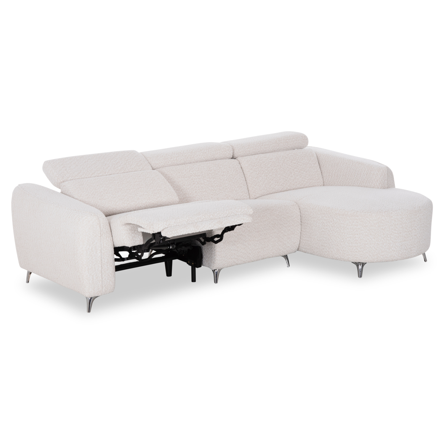 ΚΑΝΑΠΕΣ ΔΕΞΙΑ ΓΩΝΙΑ 3Θ ΜΕ RECLINE VALENTE HM3317.02R ΜΠΕΖ ΥΦΑΣΜΑ 275x160x104Yεκ 7