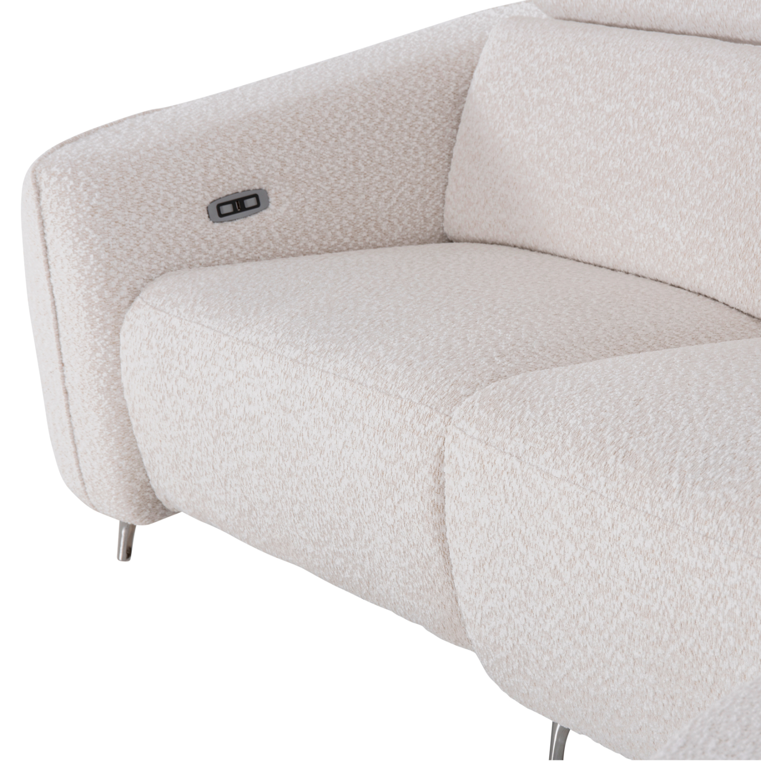 ΚΑΝΑΠΕΣ ΔΕΞΙΑ ΓΩΝΙΑ 3Θ ΜΕ RECLINE VALENTE HM3317.02R ΜΠΕΖ ΥΦΑΣΜΑ 275x160x104Yεκ 8