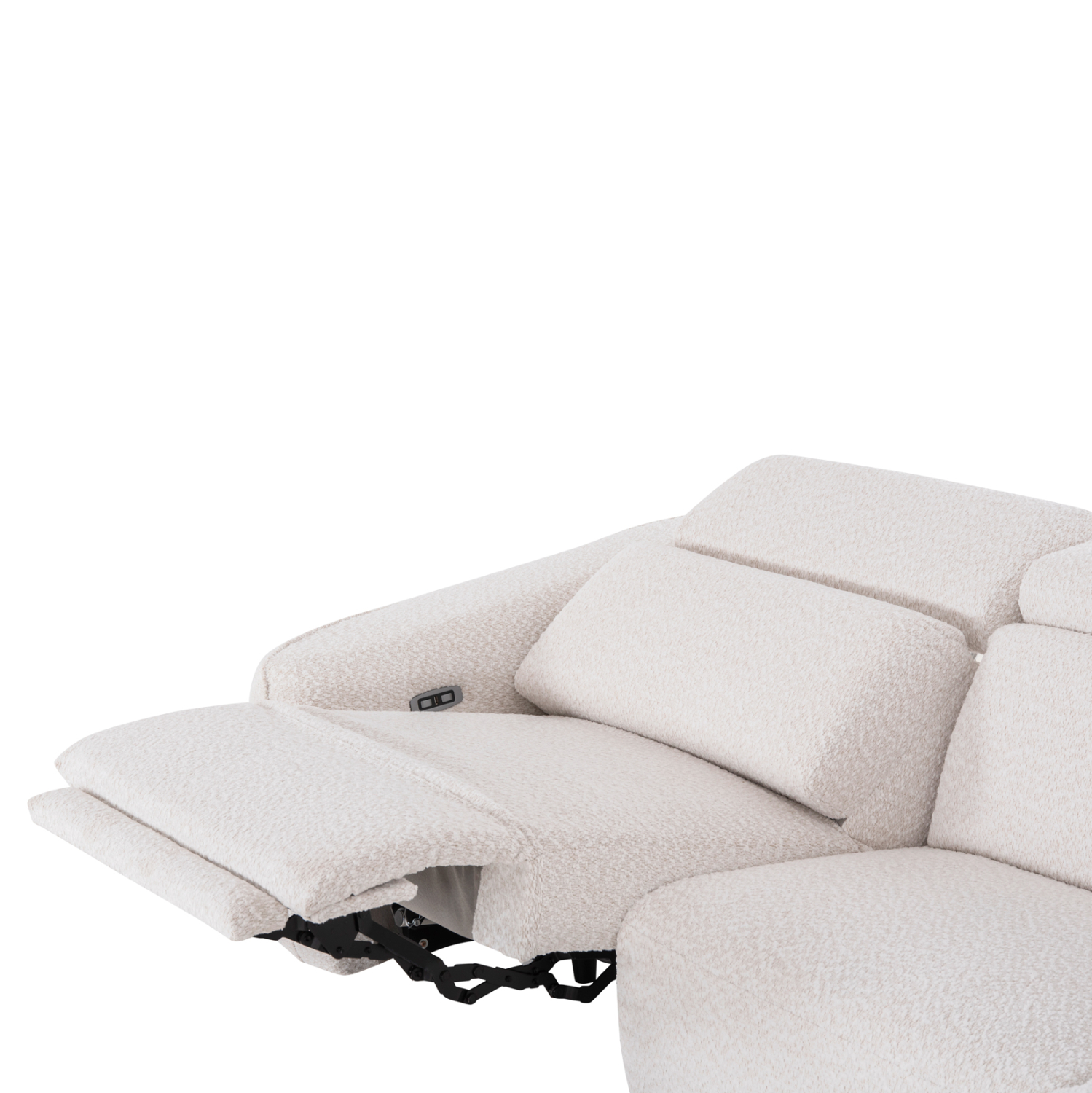 ΚΑΝΑΠΕΣ ΔΕΞΙΑ ΓΩΝΙΑ 3Θ ΜΕ RECLINE VALENTE HM3317.02R ΜΠΕΖ ΥΦΑΣΜΑ 275x160x104Yεκ 9