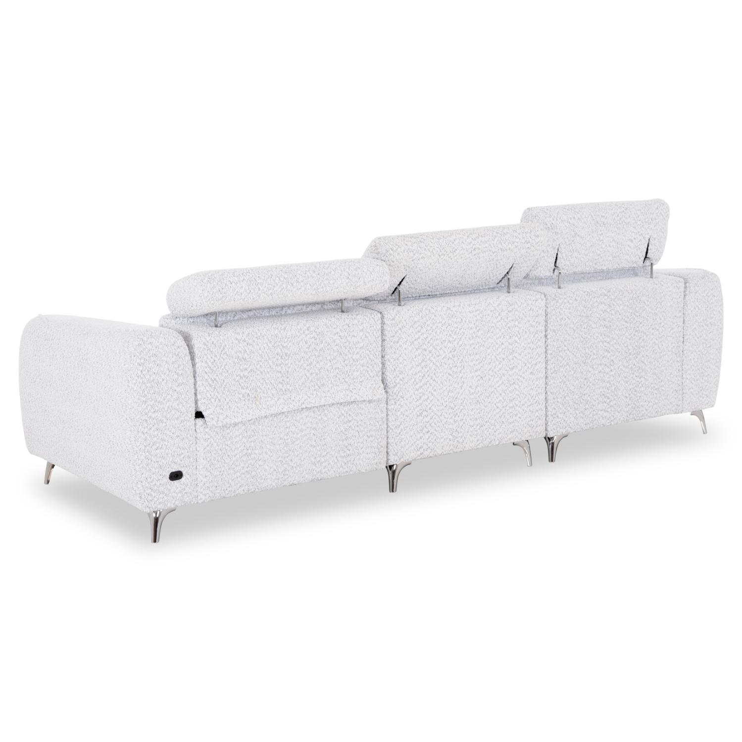 ΚΑΝΑΠΕΣ ΑΡΙΣΤΕΡΗ ΓΩΝΙΑ 3Θ ΜΕ RECLINE VALENTE HM3317.01L ΑΝΟΙΧΤΟ ΓΚΡΙ ΥΦΑΣΜΑ 275x160x104Yεκ 5