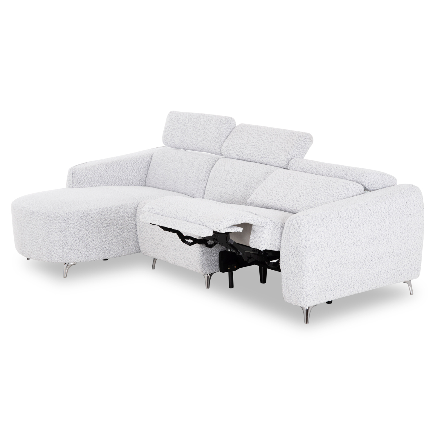 ΚΑΝΑΠΕΣ ΑΡΙΣΤΕΡΗ ΓΩΝΙΑ 3Θ ΜΕ RECLINE VALENTE HM3317.01L ΑΝΟΙΧΤΟ ΓΚΡΙ ΥΦΑΣΜΑ 275x160x104Yεκ 7