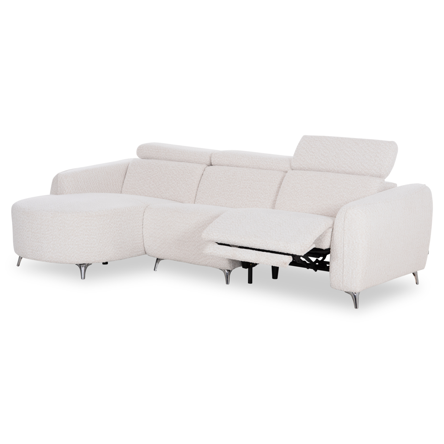 ΚΑΝΑΠΕΣ ΑΡΙΣΤΕΡΗ ΓΩΝΙΑ 3Θ ΜΕ RECLINE VALENTE HM3317.02L ΜΠΕΖ ΥΦΑΣΜΑ 275x160x104Yεκ 1