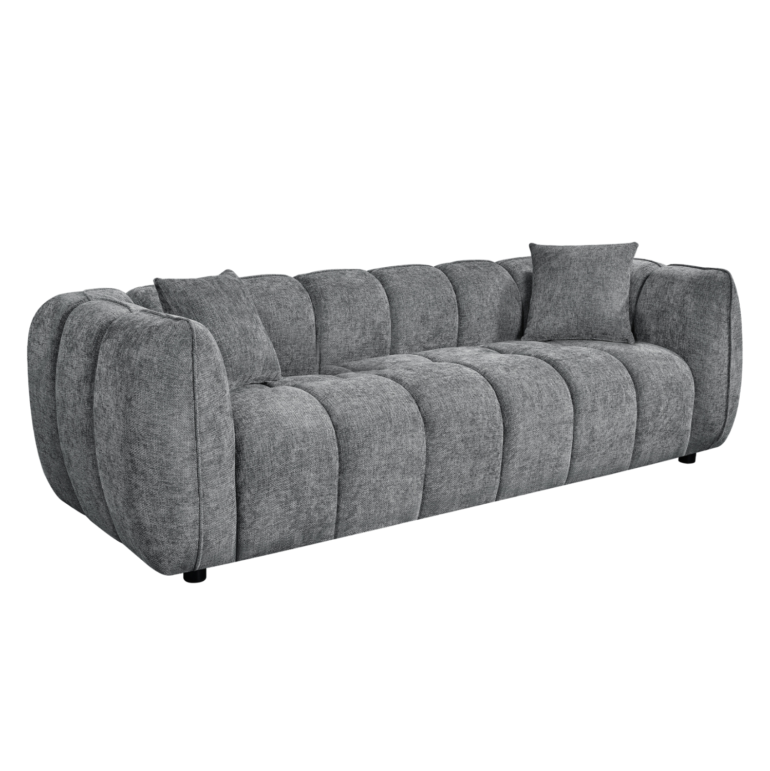 ΚΑΝΑΠΕΣ 3-ΘΕΣΙΟΣ LYKKE HM3323.01 ΓΚΡΙ ΥΦΑΣΜΑ 229x89x70Υεκ 1