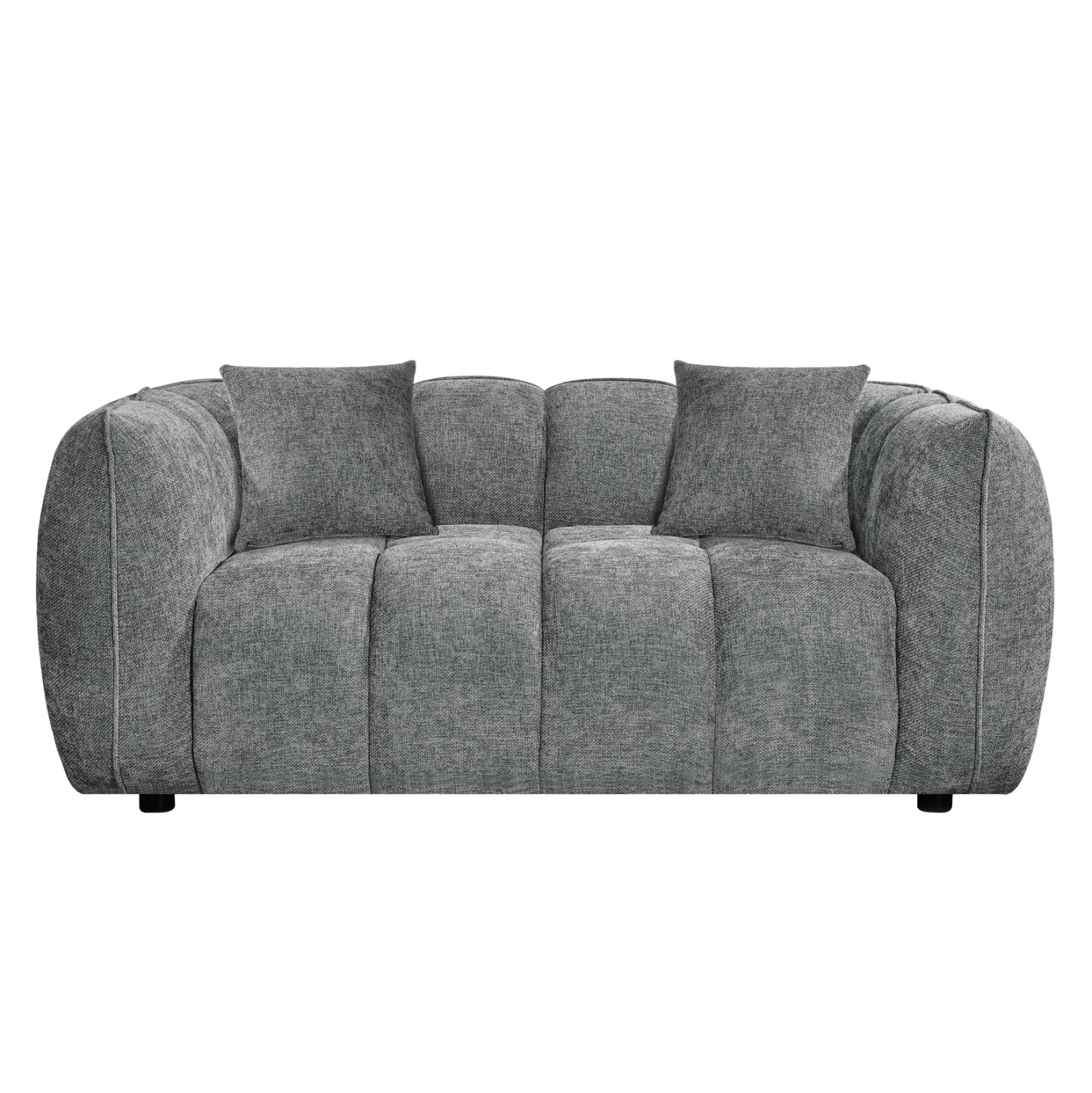 ΚΑΝΑΠΕΣ 2-ΘΕΣΙΟΣ LYKKE HM3324.01 ΓΚΡΙ ΥΦΑΣΜΑ 172x89x70Υεκ. 3