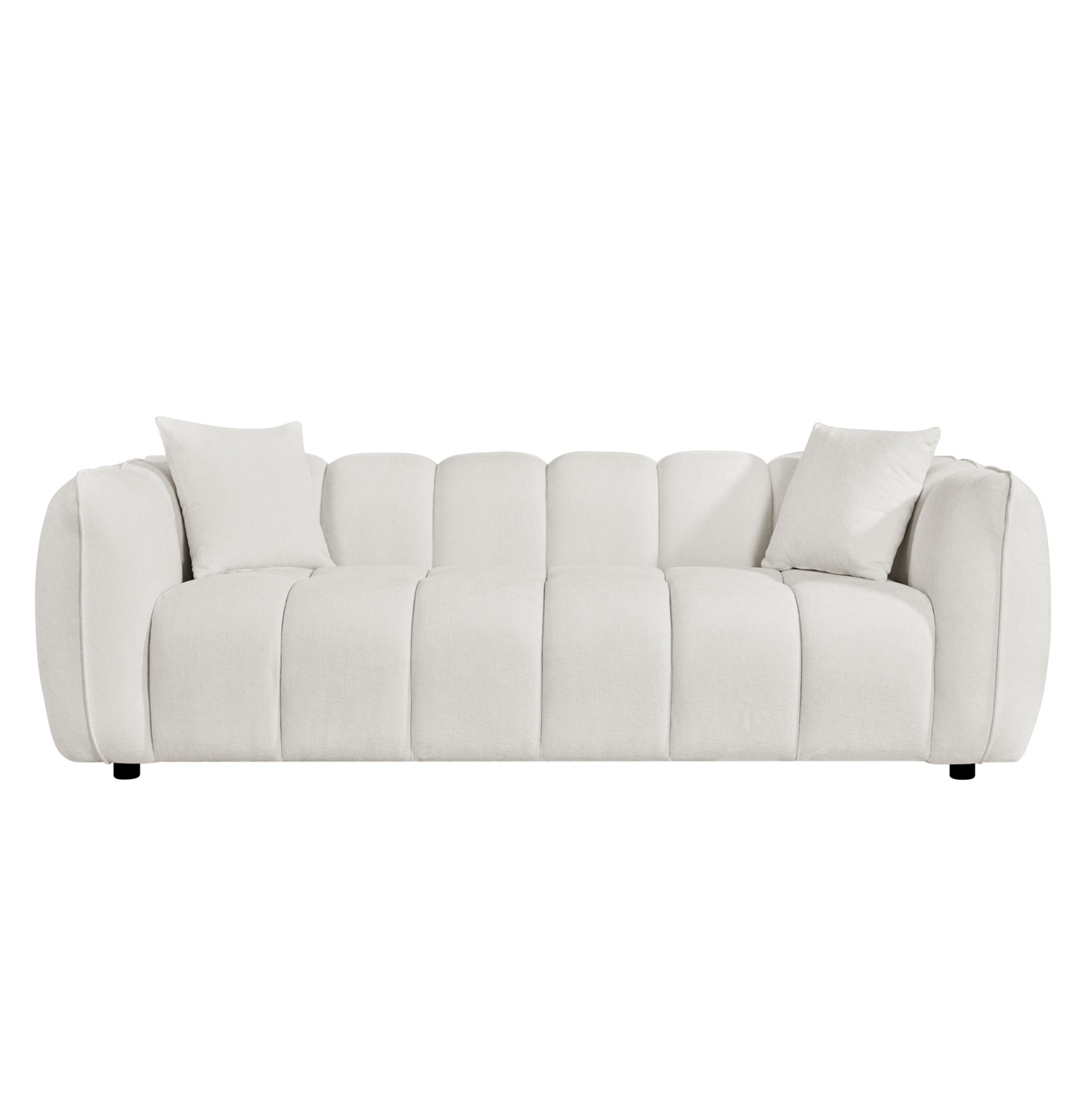 ΚΑΝΑΠΕΣ 3-ΘΕΣΙΟΣ LYKKE HM3323.02 ΕΚΡΟΥ ΥΦΑΣΜΑ 229x89x70Υεκ 3