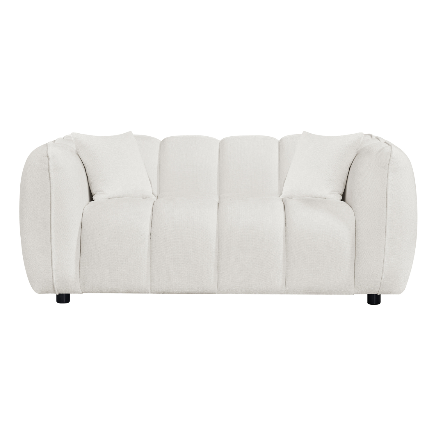 ΚΑΝΑΠΕΣ 2-ΘΕΣΙΟΣ LYKKE HM3324.02 ΕΚΡΟΥ ΥΦΑΣΜΑ 172x89x70Υεκ. 3