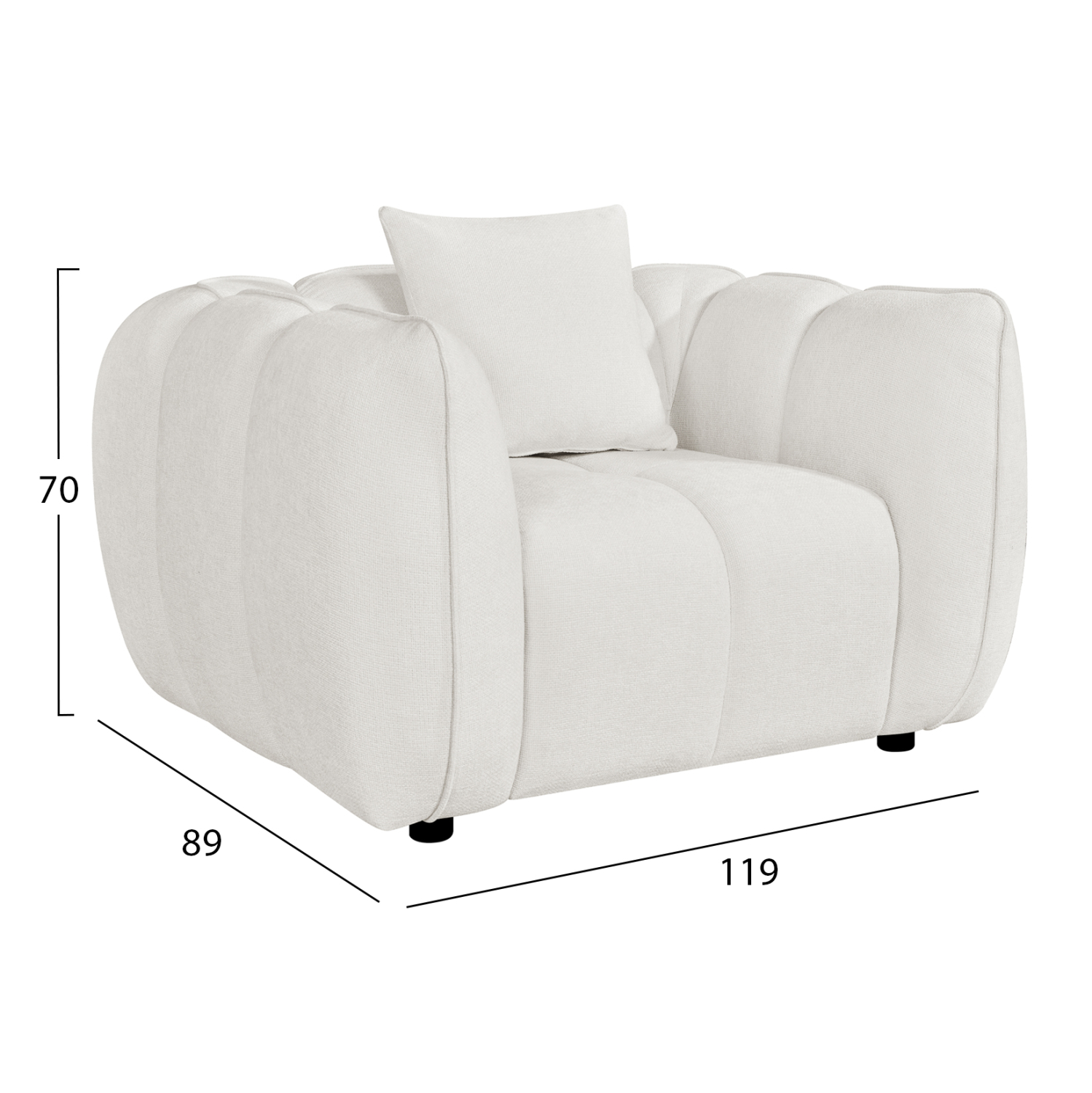 ΠΟΛΥΘΡΟΝΑ LYKKE HM3325.02 ΕΚΡΟΥ ΥΦΑΣΜΑ 119x89x70Υεκ 2