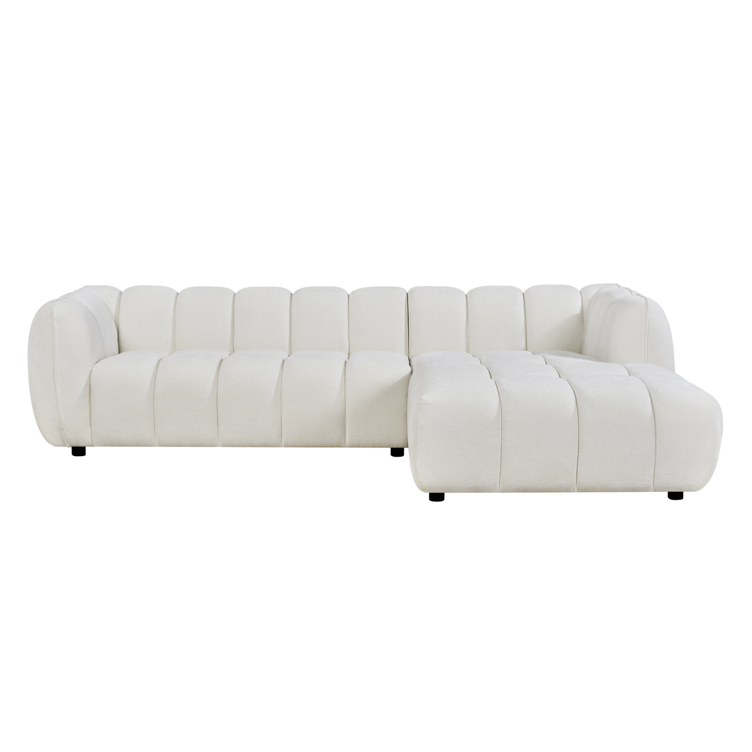 ΚΑΝΑΠΕΣ ΓΩΝΙΑ (ΔΕΞΙΑ) LYKKE HM3326.02R ΕΚΡΟΥ ΥΦΑΣΜΑ 280x89-165(η γωνία)x70Υεκ 3