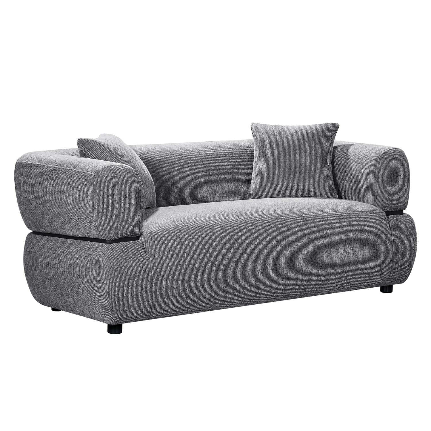 ΚΑΝΑΠΕΣ 2-ΘΕΣΙΟΣ ARCTIS HM3328.01 ΓΚΡΙ ΥΦΑΣΜΑ 169x88x68Υεκ. 1