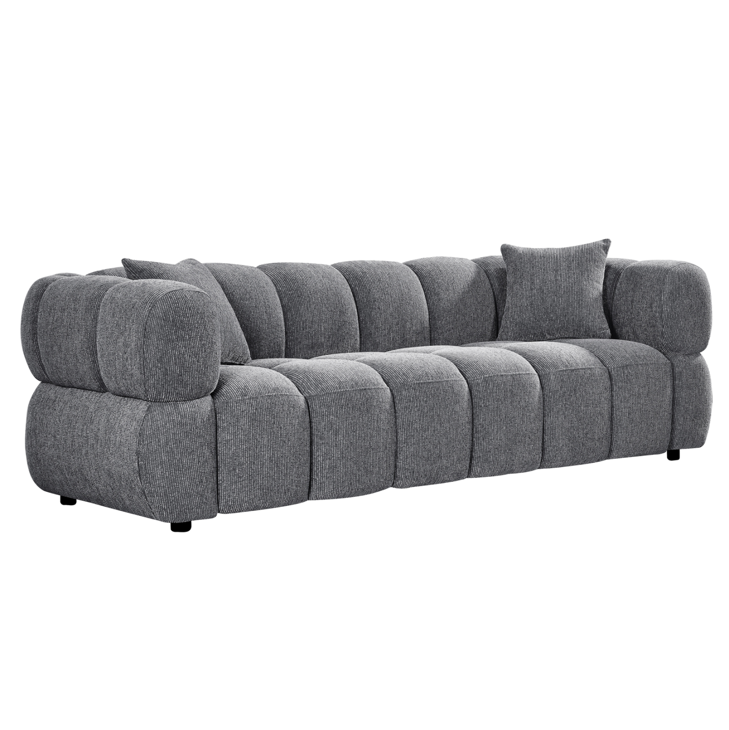 ΚΑΝΑΠΕΣ 3-ΘΕΣΙΟΣ NORIKA HM3331.01 ΓΚΡΙ ΥΦΑΣΜΑ 220x88x85Υεκ. 1