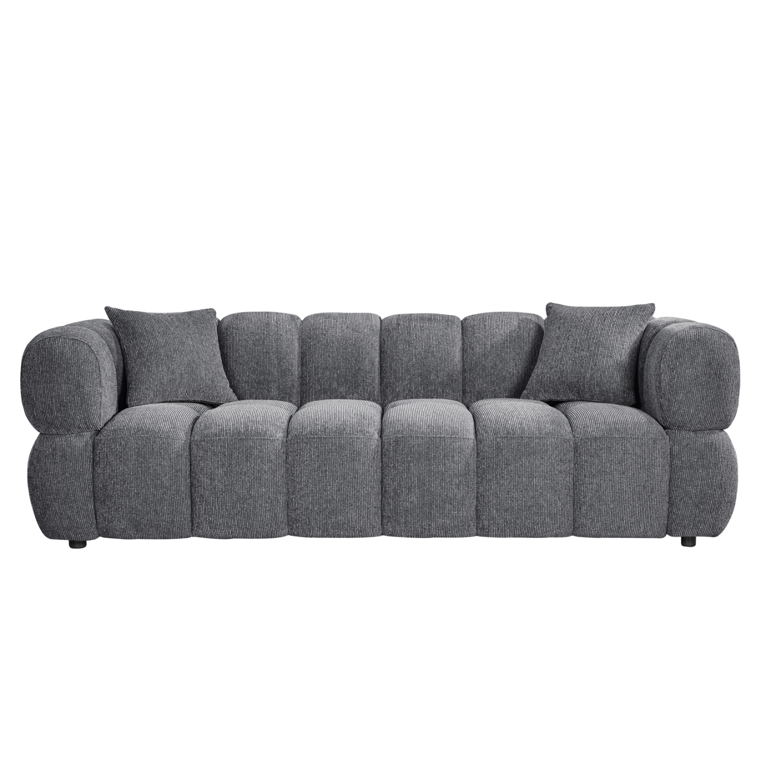 ΚΑΝΑΠΕΣ 3-ΘΕΣΙΟΣ NORIKA HM3331.01 ΓΚΡΙ ΥΦΑΣΜΑ 220x88x85Υεκ. 3
