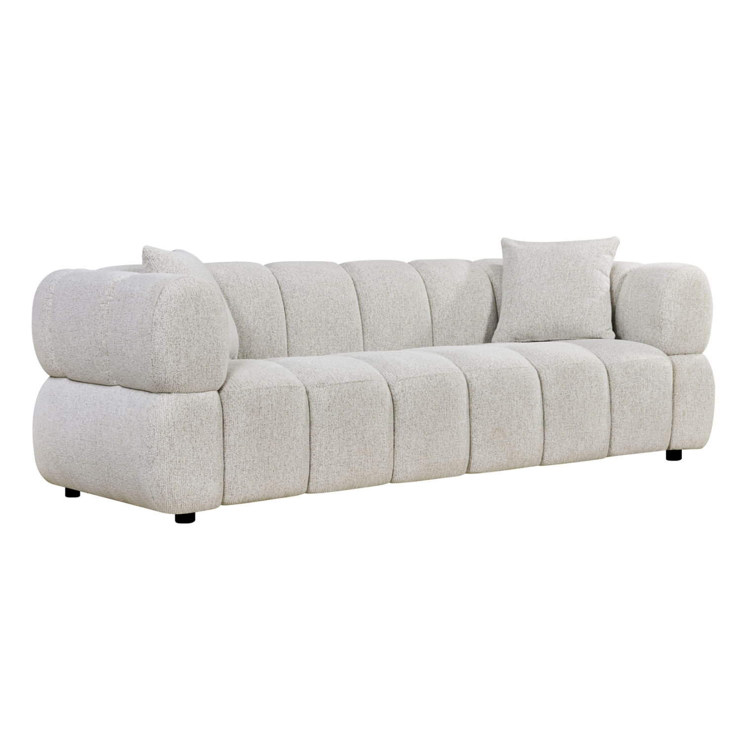 ΚΑΝΑΠΕΣ 3-ΘΕΣΙΟΣ NORIKA HM3331.02 ΕΚΡΟΥ ΥΦΑΣΜΑ 220x88x85Υεκ. 1