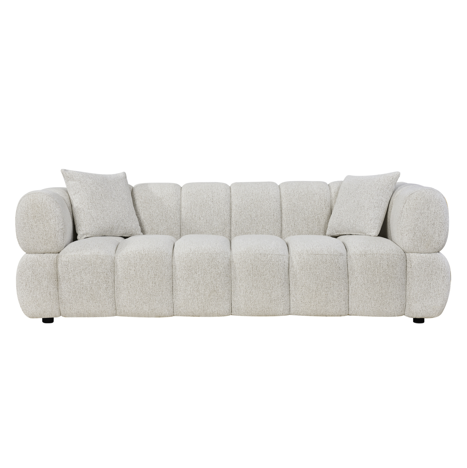 ΚΑΝΑΠΕΣ 3-ΘΕΣΙΟΣ NORIKA HM3331.02 ΕΚΡΟΥ ΥΦΑΣΜΑ 220x88x85Υεκ. 3