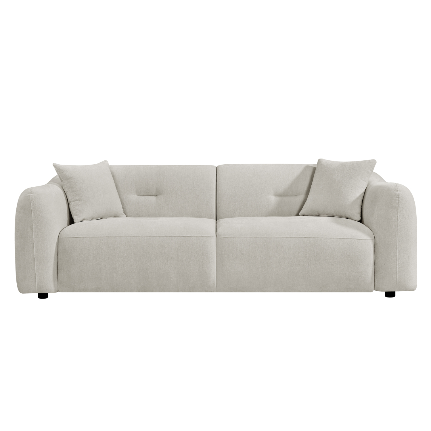 ΚΑΝΑΠΕΣ 3-ΘΕΣΙΟΣ JUNOA HM3333.02 ΕΚΡΟΥ ΥΦΑΣΜΑ 228x89x74Υεκ 3
