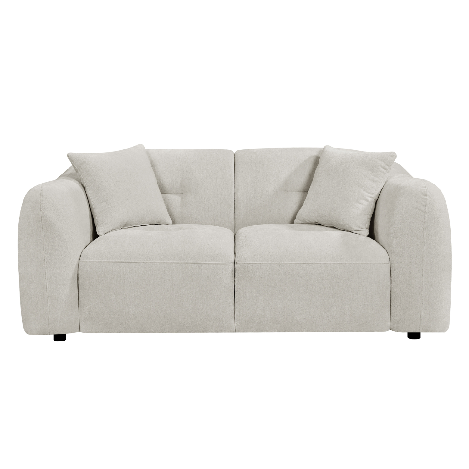ΚΑΝΑΠΕΣ 2-ΘΕΣΙΟΣ JUNOA HM3334.02 ΕΚΡΟΥ ΥΦΑΣΜΑ 172x89x85Υεκ 3