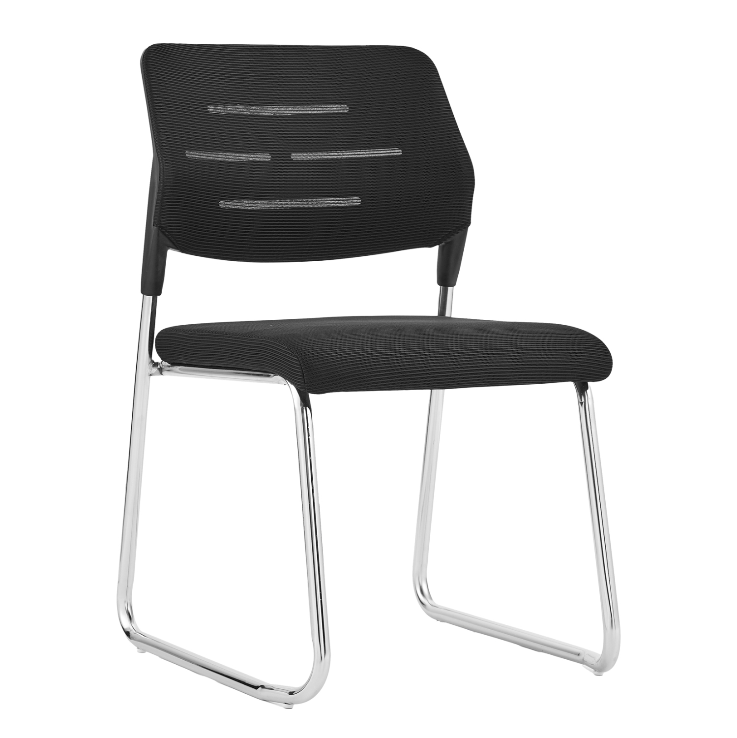 ΚΑΡΕΚΛΑ ΕΠΙΣΚΕΠΤΗ TRABBEL HM1211.01 MESH ΥΦΑΣΜΑ ΜΑΥΡΟ-ΜΕΤΑΛΛΙΚΑ ΠΟΔΙΑ 49x59x82Υεκ 1