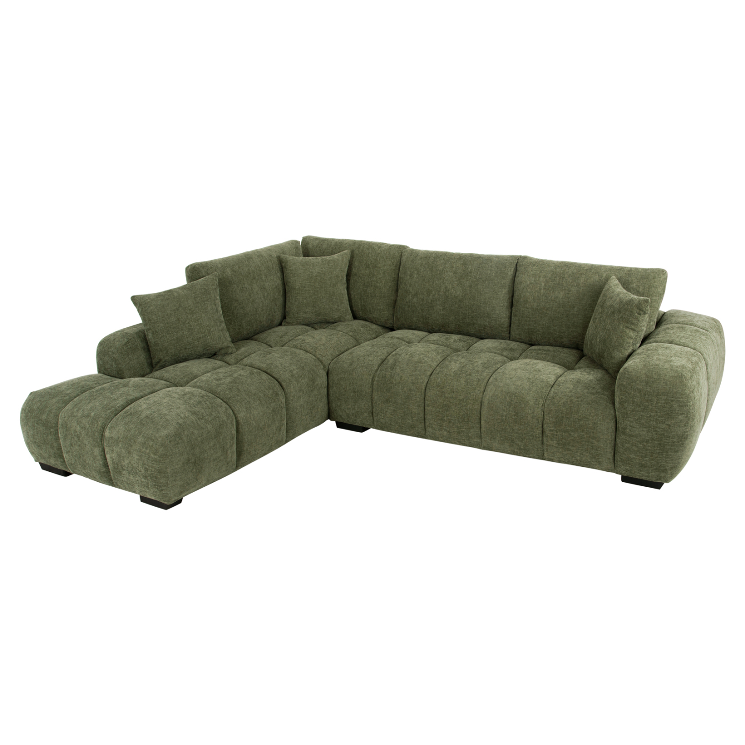 ΚΑΝΑΠΕΣ ΓΩΝΙΑ (ΑΡΙΣΤΕΡΗ) COVEN HM3266.14L ΠΡΑΣΙΝΟ ΥΦΑΣΜΑ 298x102-208x85Υεκ. 1