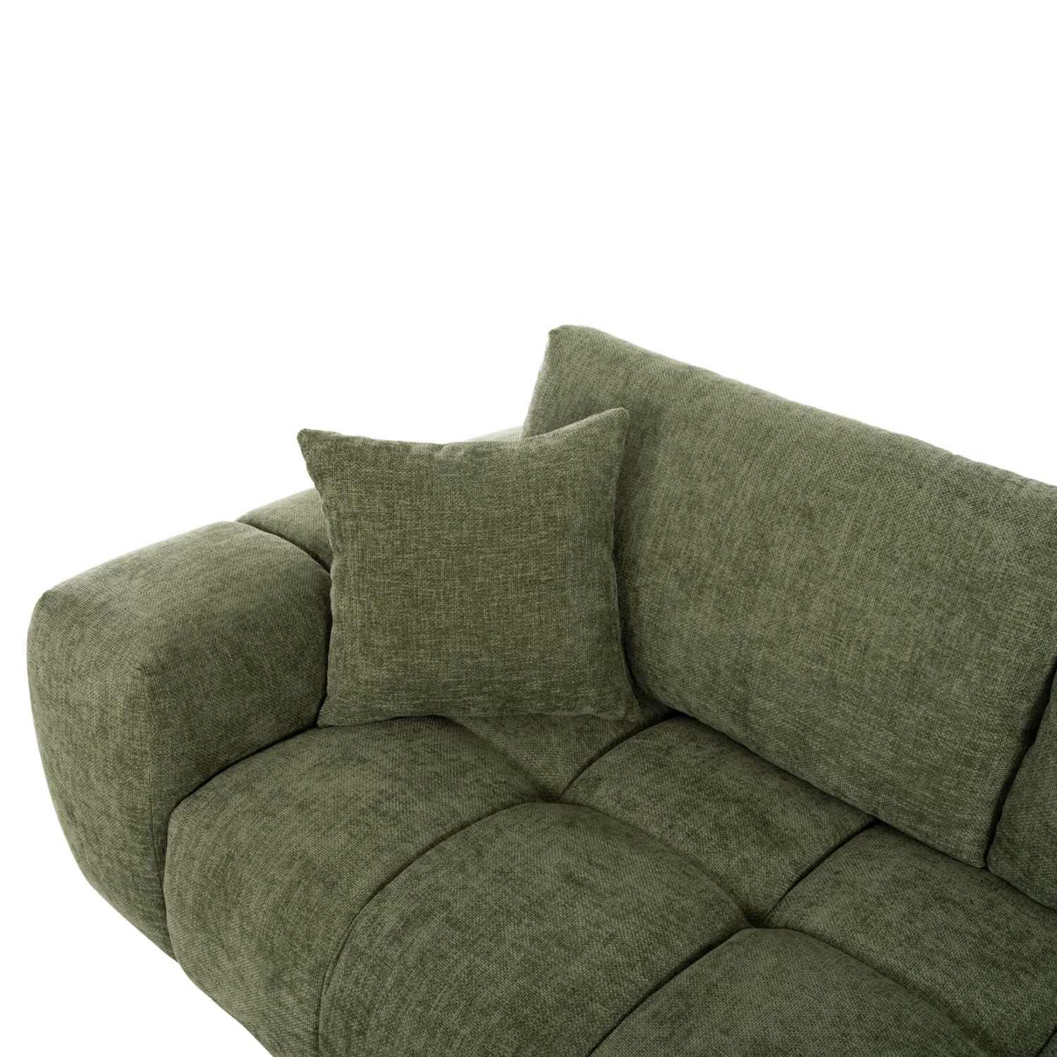 ΚΑΝΑΠΕΣ ΓΩΝΙΑ (ΔΕΞΙΑ) COVEN HM3266.14R ΠΡΑΣΙΝΟ ΥΦΑΣΜΑ 298x102-208x85Υεκ. 7