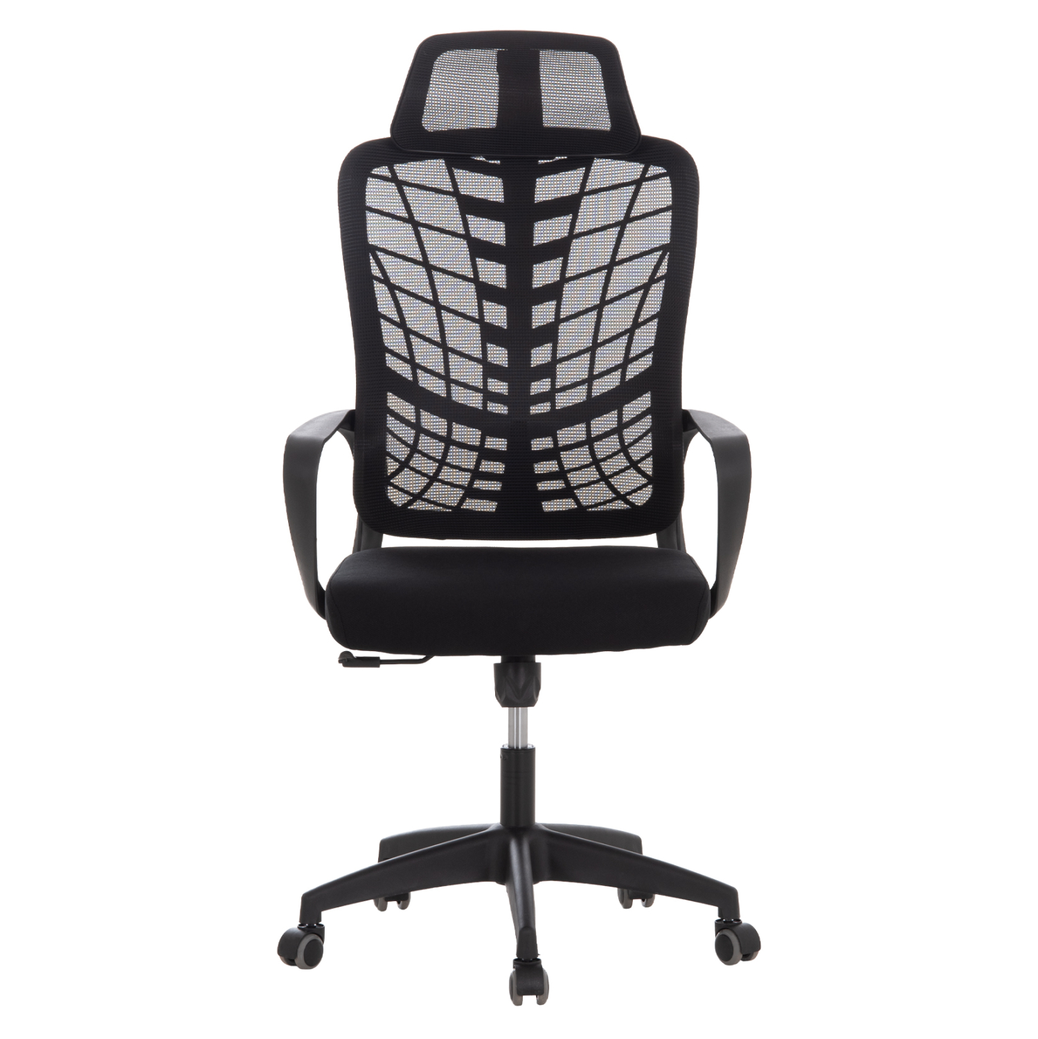 ΚΑΡΕΚΛΑ ΓΡΑΦΕΙΟΥ ELVAR HM1219.01 ΜΑΥΡO MESH--ΒΑΣΗ ΠΟΛΥΠΡΟΠΥΛΕΝΙΟΥ 63x56x125Υεκ 3