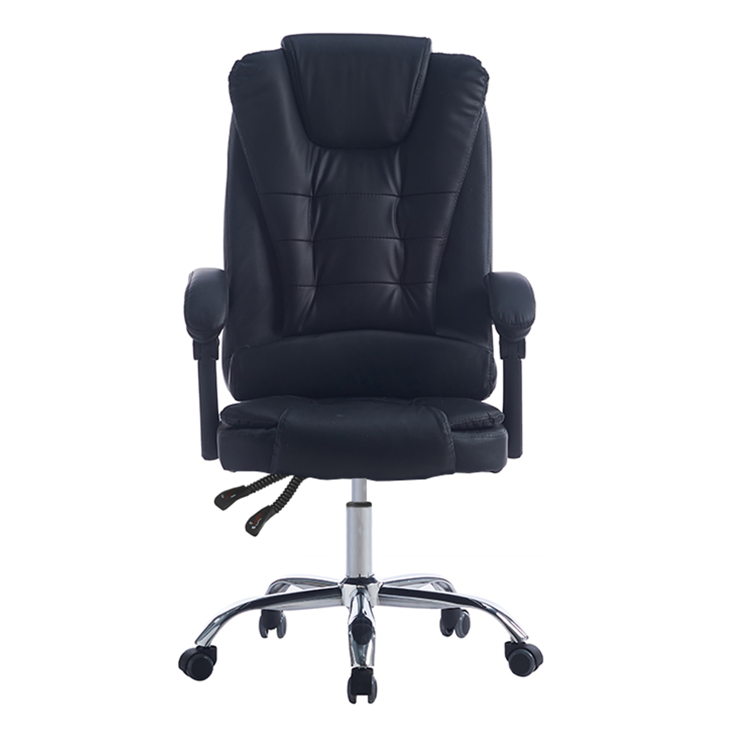 ΚΑΡΕΚΛΑ ΓΡΑΦΕΙΟΥ ΔΙΕΥΘΥΝΤΙΚΗ KYRON HM1221.01 ΜΑΥΡO PU--ΒΑΣΗ ΧΡΩΜΙΟΥ 65x46x112Υεκ 3