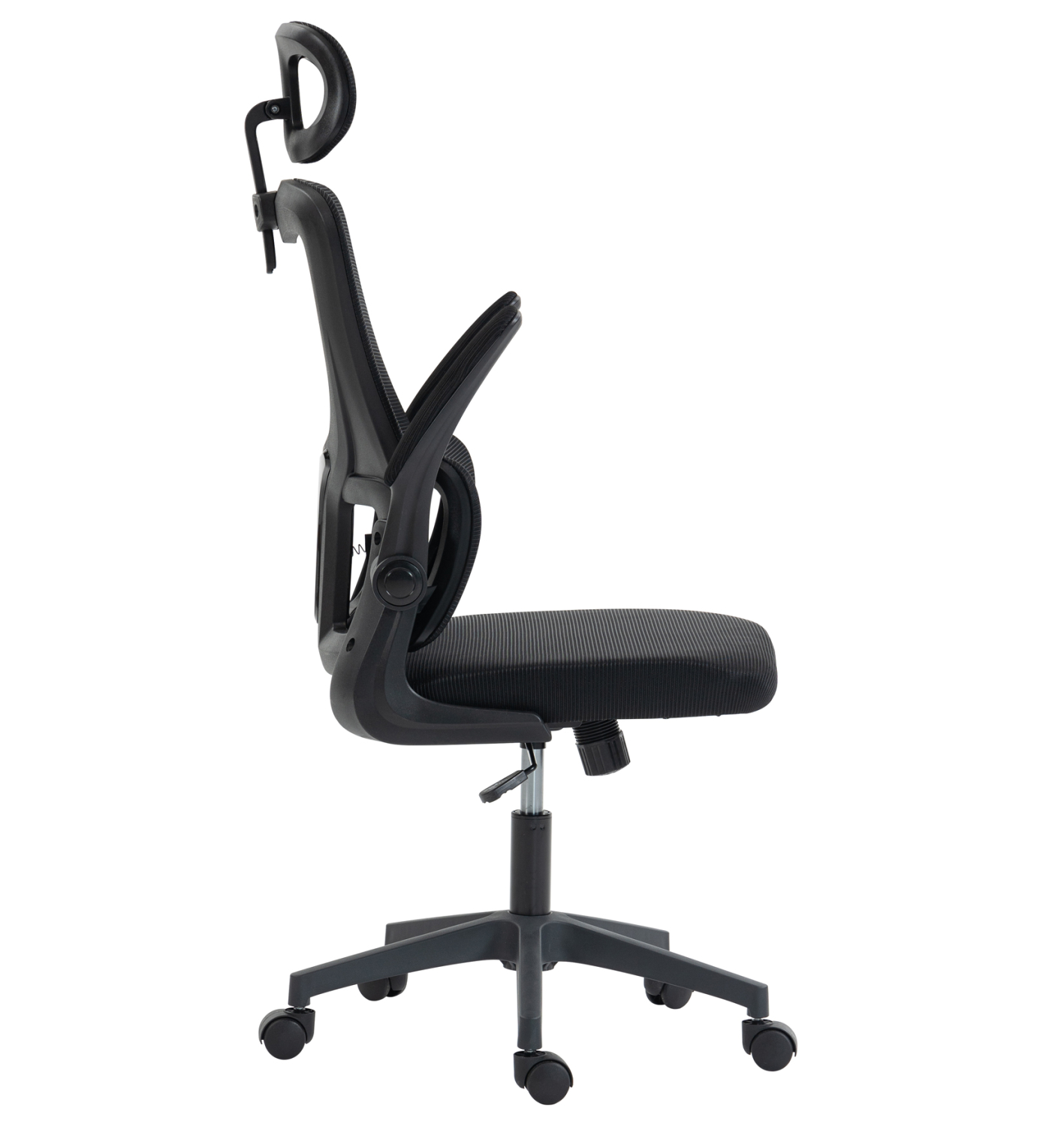 ΚΑΡΕΚΛΑ ΓΡΑΦΕΙΟΥ KESI HM1222.01 ΜΑΥΡO MESH &amp; PP 61x62x125Υεκ. 5