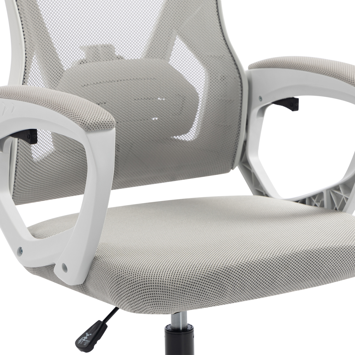 ΚΑΡΕΚΛΑ ΓΡΑΦΕΙΟΥ SALAS HM1223.02 P.P. ΛΕΥΚΟ-ΓΚΡΙ MESH ΥΦΑΣΜΑ 57x71x110-120Υεκ 8