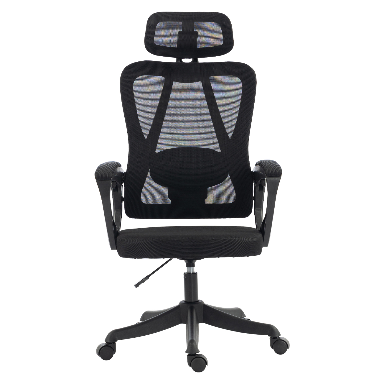 ΚΑΡΕΚΛΑ ΓΡΑΦΕΙΟΥ FRANTIC HM1224.01 ΜΑΥΡO MESH &amp; ΠΟΛΥΠΡΟΠΥΛΕΝΙΟ 60x66x130Υεκ 3