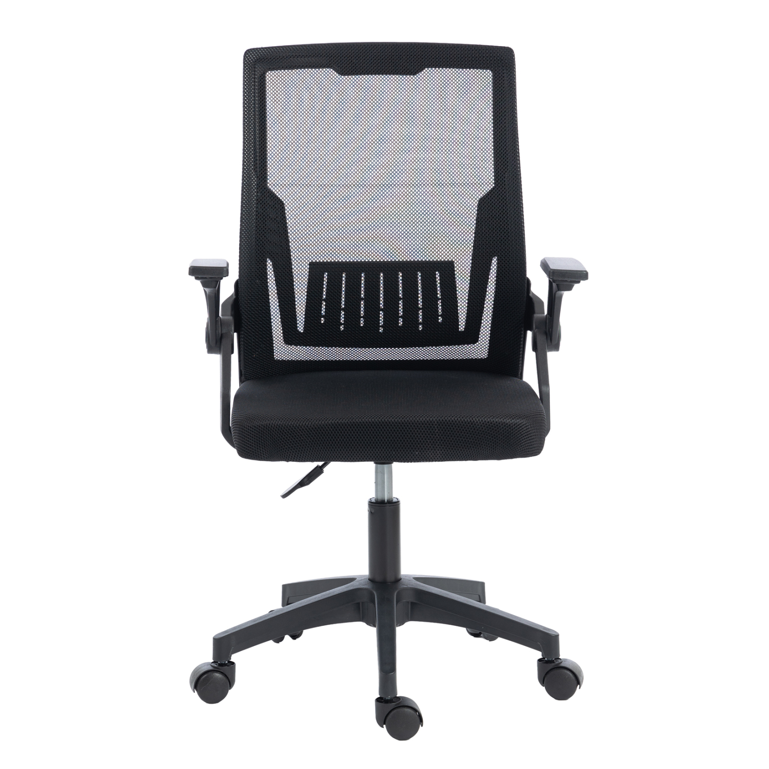 ΚΑΡΕΚΛΑ ΓΡΑΦΕΙΟΥ ZENITH HM1225.01 PP &amp; MESH ΥΦΑΣΜΑ--ΜΑΥΡΟ 58x55x100Υεκ 3