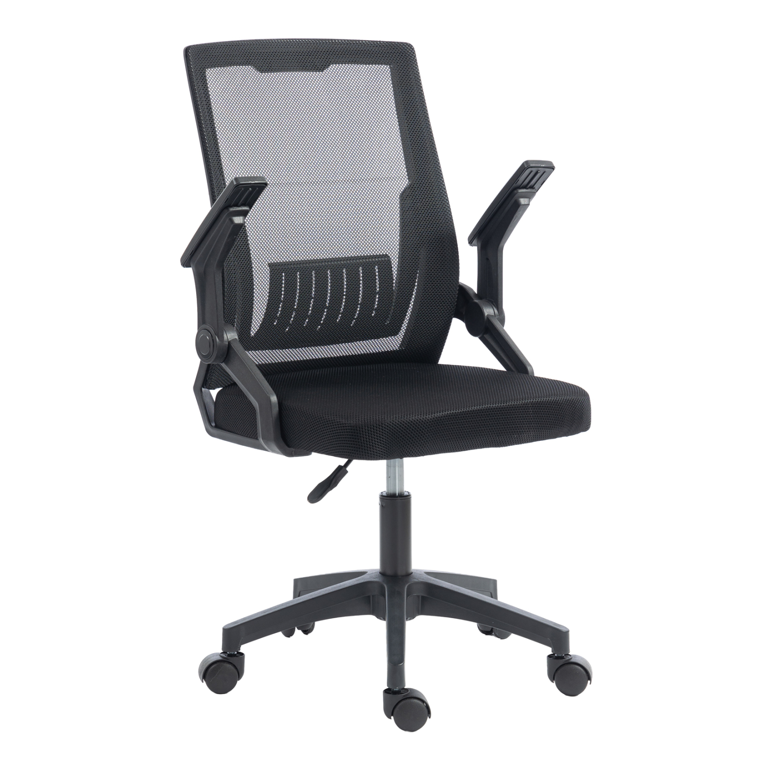 ΚΑΡΕΚΛΑ ΓΡΑΦΕΙΟΥ ZENITH HM1225.01 PP &amp; MESH ΥΦΑΣΜΑ--ΜΑΥΡΟ 58x55x100Υεκ 7