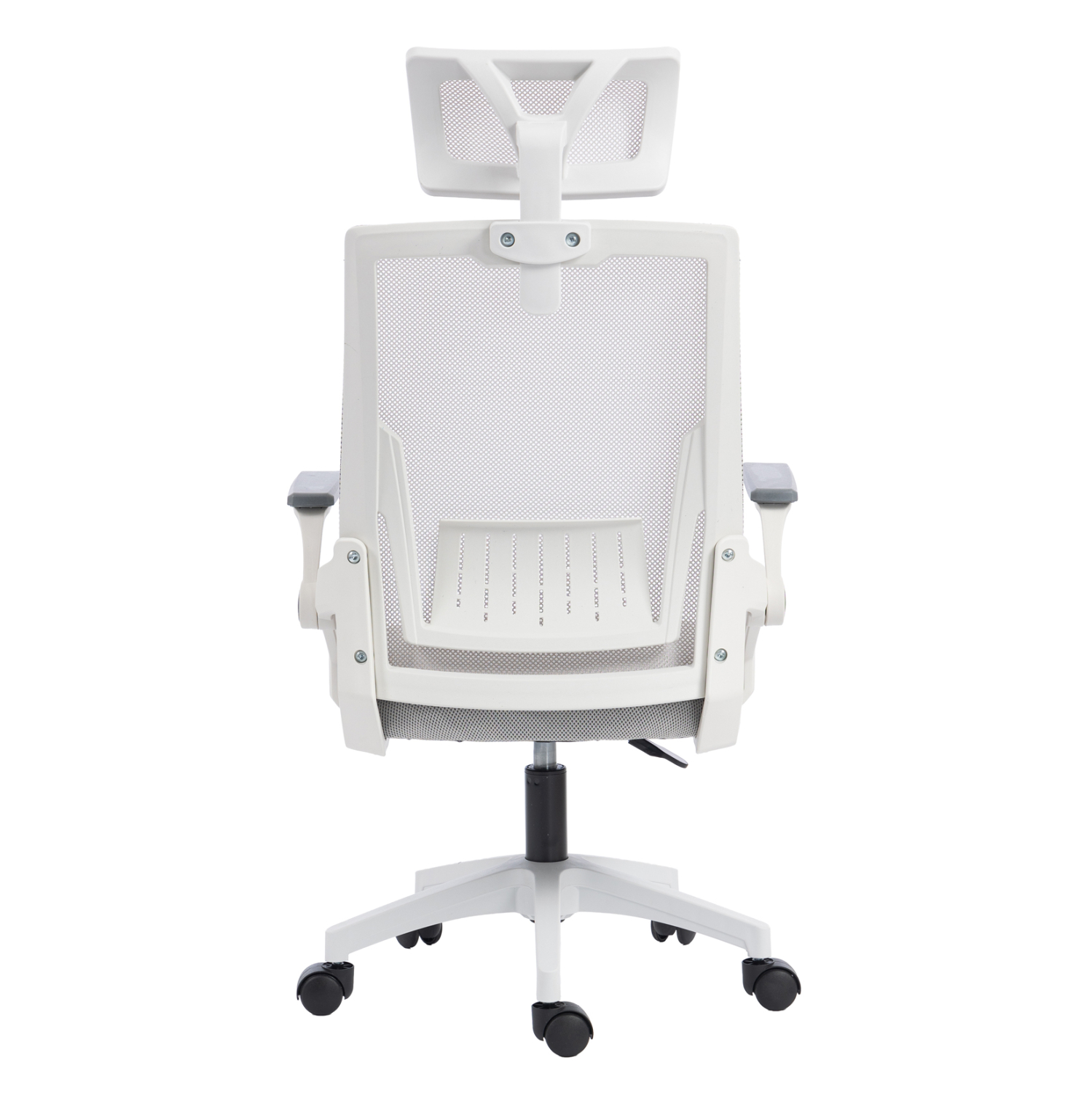 ΚΑΡΕΚΛΑ ΓΡΑΦΕΙΟΥ MATRON HM1226.02 ΛΕΥΚΟ PP--ΑΝΟΙΧΤΟ ΓΚΡΙ MESH 59x55x115Υεκ 6