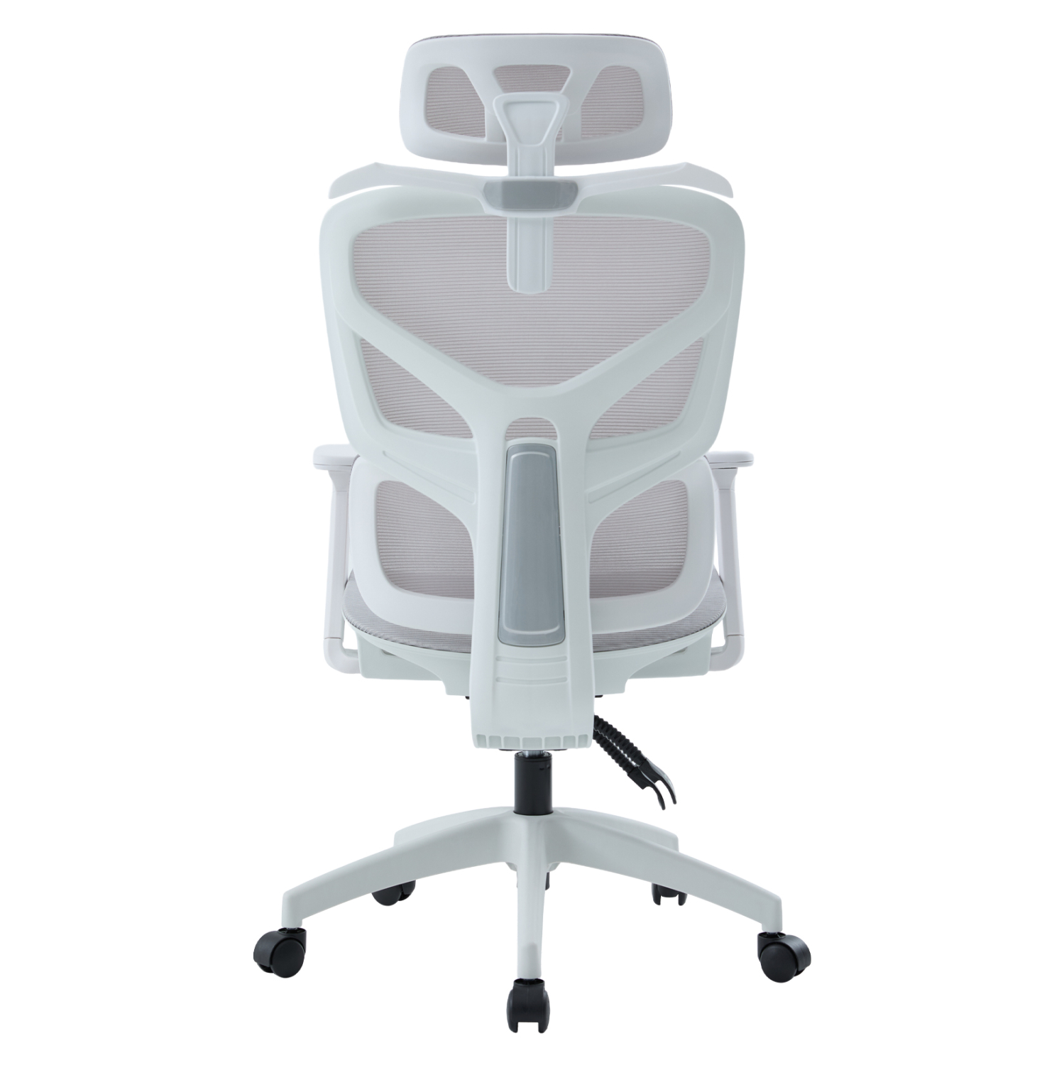 ΚΑΡΕΚΛΑ ΓΡΑΦΕΙΟΥ APEX HM1227.02 ΛΕΥΚΟ PP--ΑΝΟΙΧΤΟ ΓΚΡΙ MESH 70x66x113-130Υεκ 7
