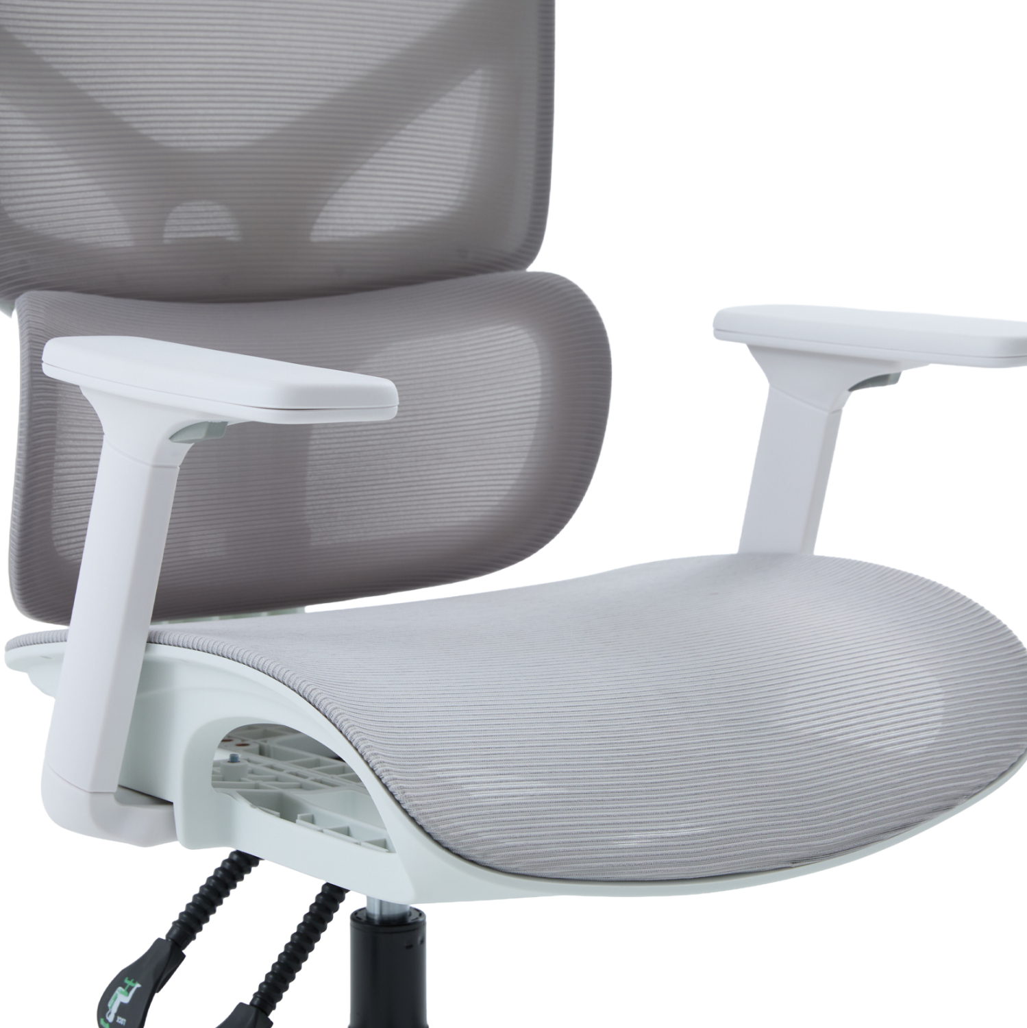 ΚΑΡΕΚΛΑ ΓΡΑΦΕΙΟΥ APEX HM1227.02 ΛΕΥΚΟ PP--ΑΝΟΙΧΤΟ ΓΚΡΙ MESH 70x66x113-130Υεκ 9