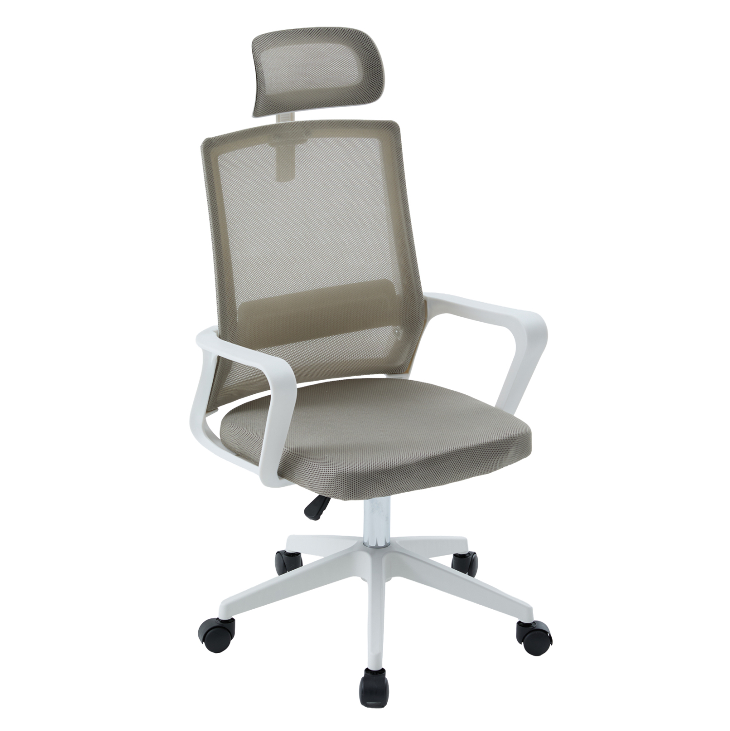 ΚΑΡΕΚΛΑ ΓΡΑΦΕΙΟΥ VELOCITY HM1229.02 ΛΕΥΚΟ PP--ΑΝΟΙΧΤΟ ΓΚΡΙ MESH 60x62x123Υεκ 1