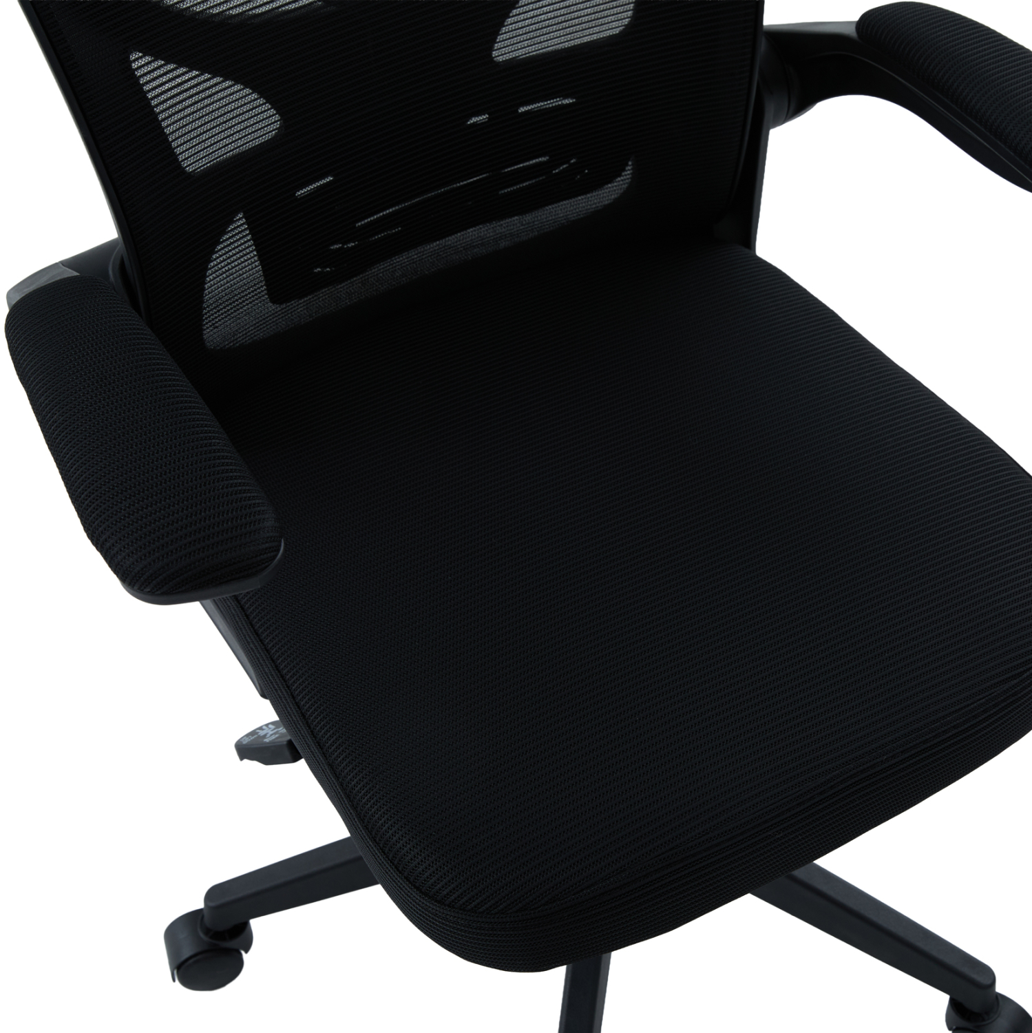 ΚΑΡΕΚΛΑ ΓΡΑΦΕΙΟΥ FLOATER HM1230.01 ΜΑΥΡO MESH &amp; PP 62x62x115-125Υεκ 9