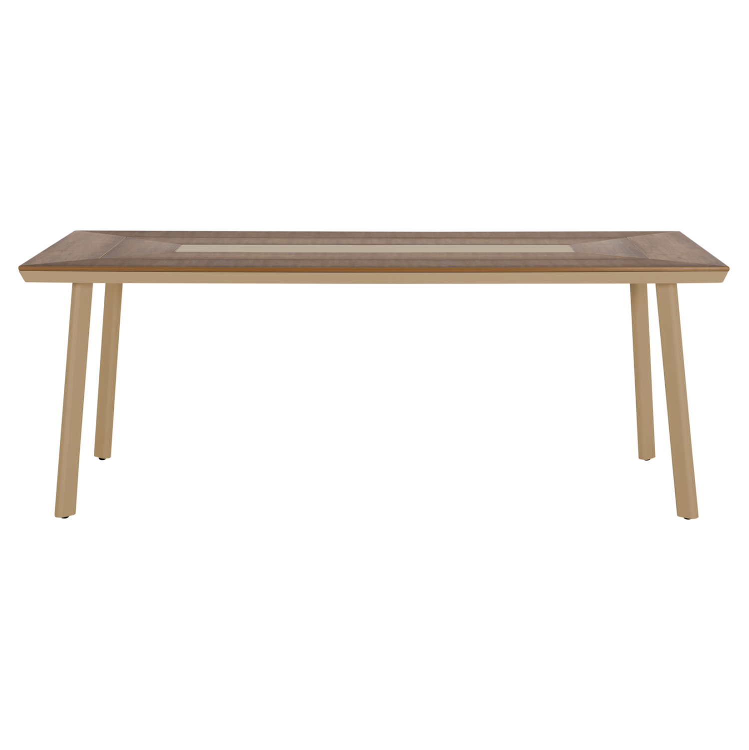 ΤΡΑΠΕΖΙ ΑΛΟΥΜΙΝΙΟΥ TABER HM5131.04 ΚΑΠΟΥΤΣΙΝΟ ΜΕ POLYWOOD TOP 200x100x75Υεκ 3