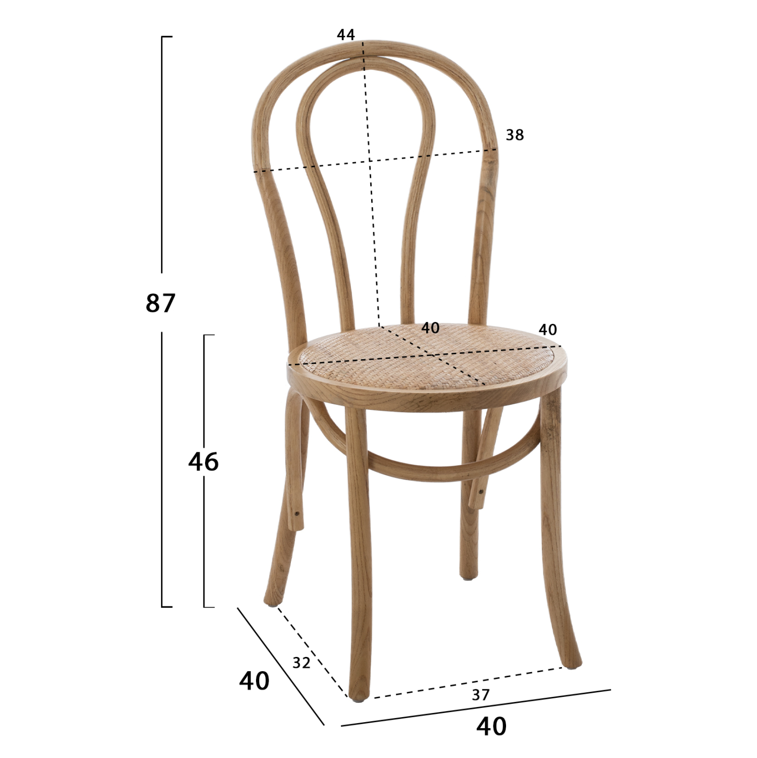 ΞΥΛΙΝΗ ΚΑΡΕΚΛΑ MONTREAL ΤΥΠΟΥ ΒΙΕΝΝΗΣ HM8914.05 ΑΠΟ ΞΥΛΟ ΟΞΙΑΣ ΣΕ ΧΡΩΜΑ DARK HONEY 2