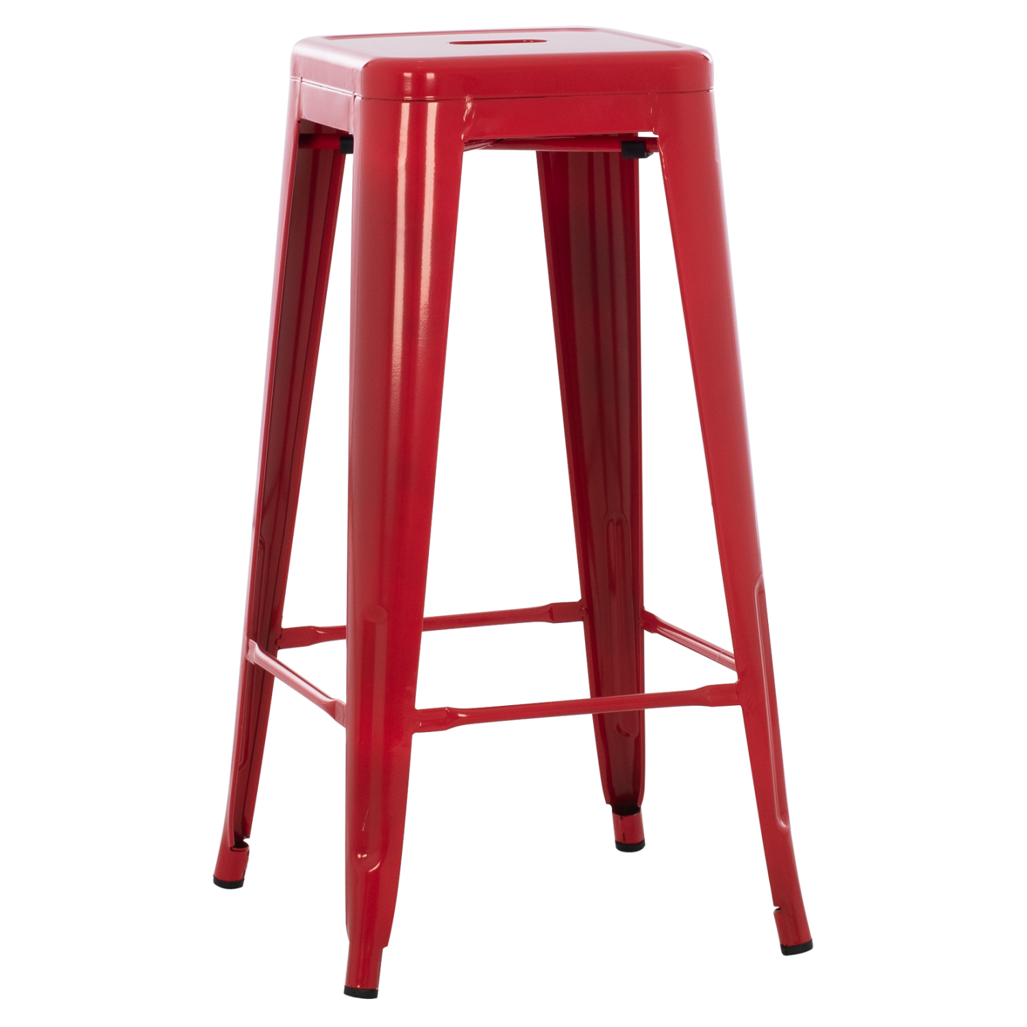 ΣΚΑΜΠΟ BAR ΜΕΤΑΛΛΙΚΟ MELITA ΣΕ ΚΟΚΚΙΝΟ HM8642.04 43x43x78Y εκ. 1
