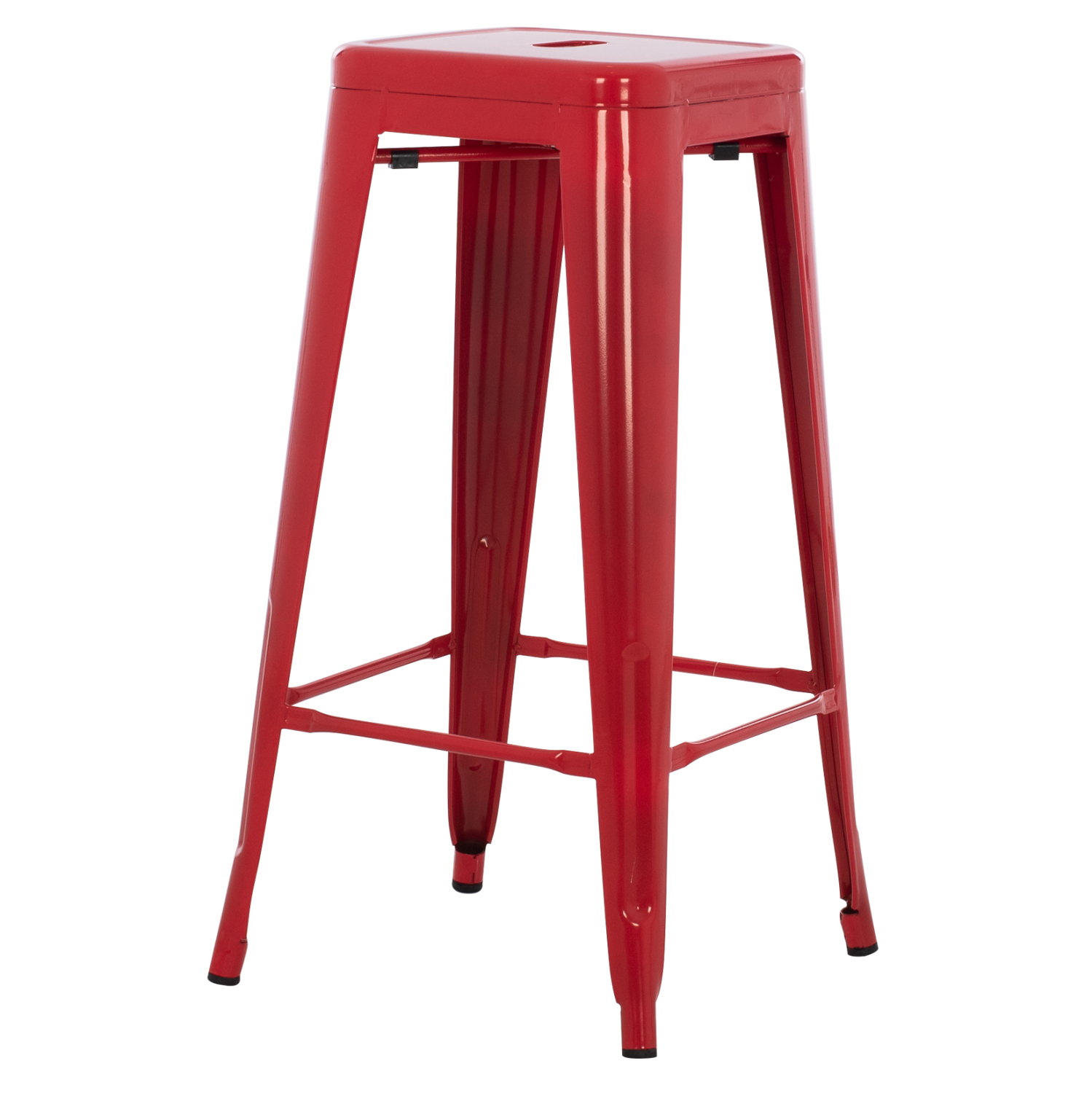 ΣΚΑΜΠΟ BAR ΜΕΤΑΛΛΙΚΟ MELITA ΣΕ ΚΟΚΚΙΝΟ HM8642.04 43x43x78Y εκ. 4