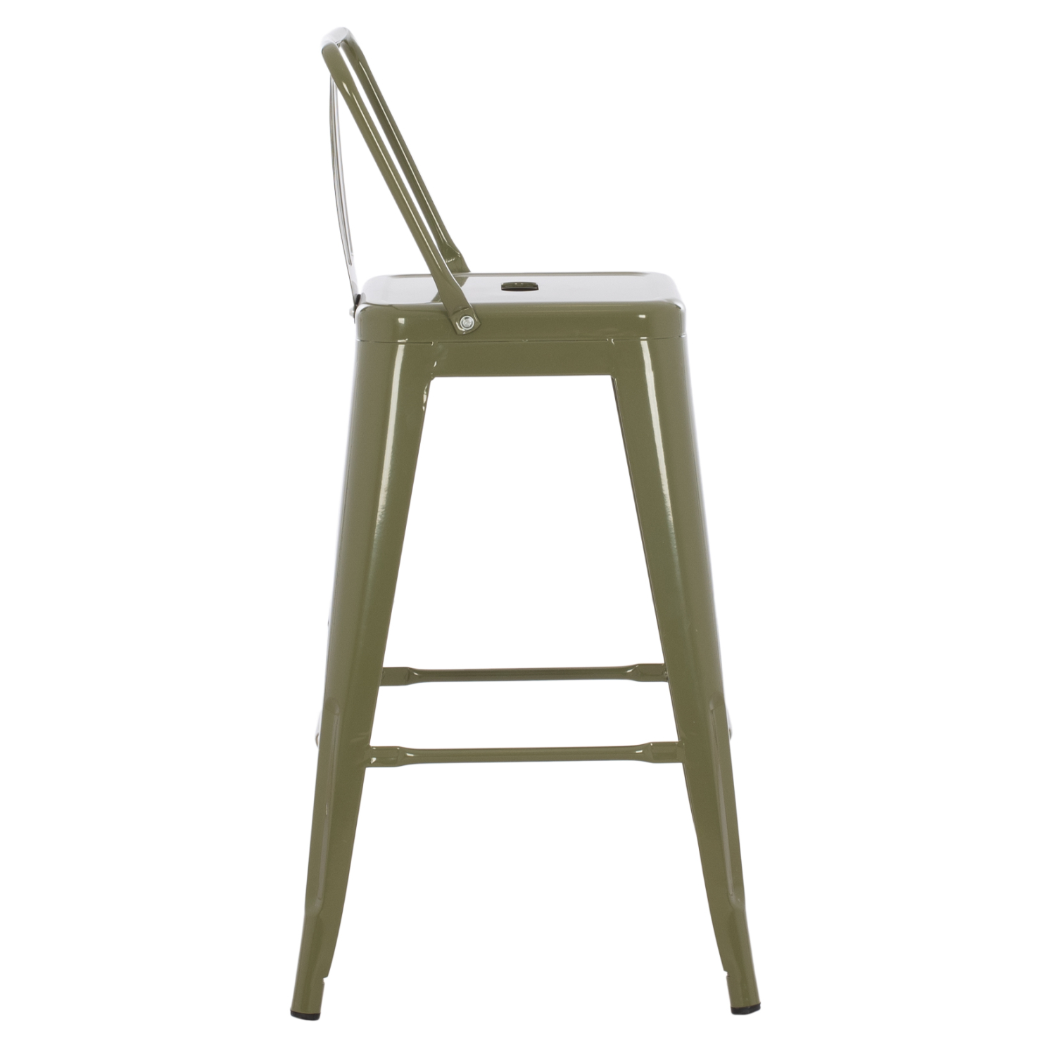 ΣΚΑΜΠΟ ΜΕΣΑΙΟΥ ΥΨΟΥΣ ΜΕΤΑΛΛΙΚΟ MELITA ΣΕ DARK OLIVE GREEN HM8574.03 42x42x98 cm. 4