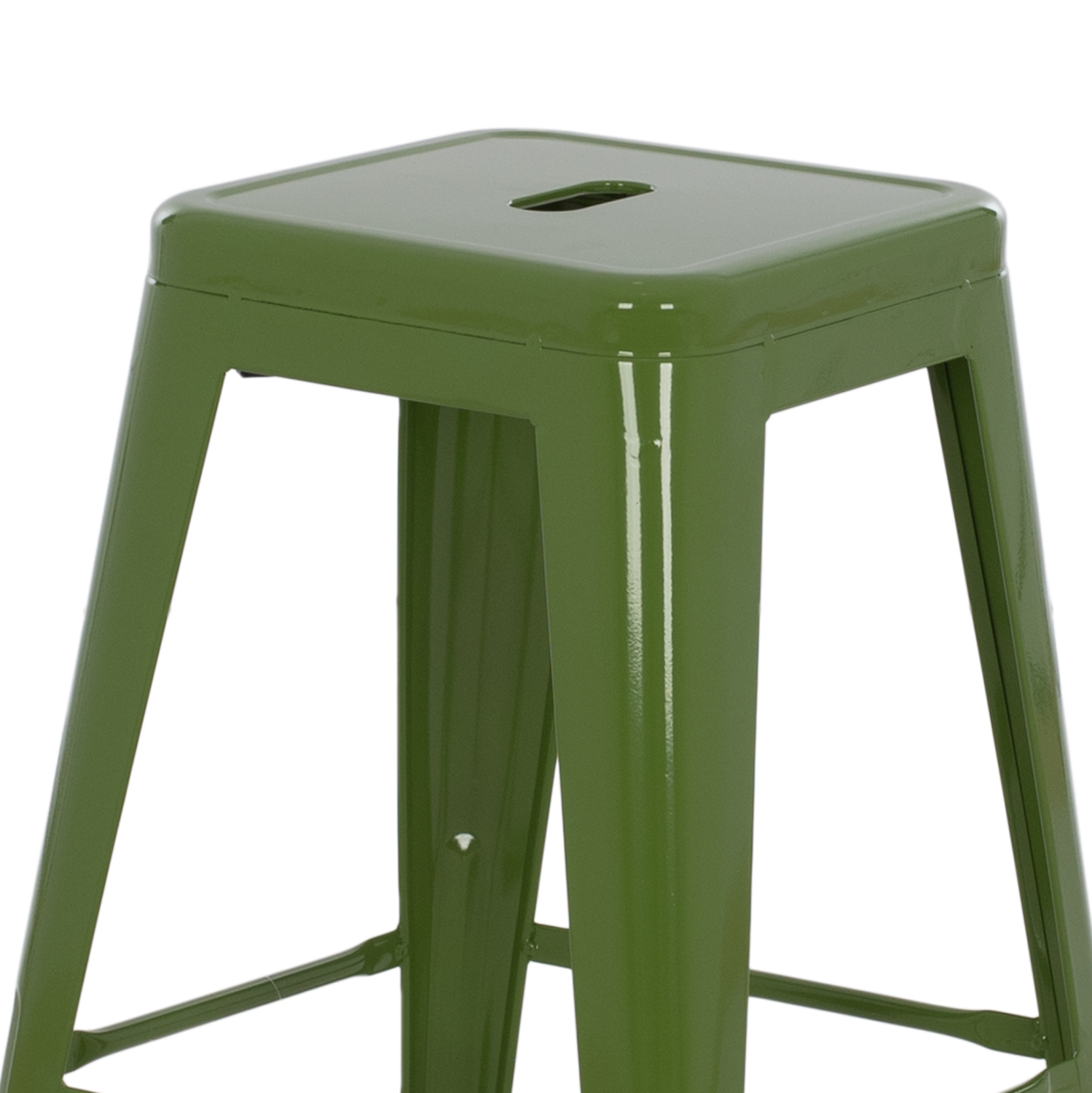 ΣΚΑΜΠΟ ΜΕΣΑΙΟΥ ΥΨΟΥΣ ΜΕΤΑΛΛΙΚΟ HM8573.13 MELITA ΣΕ LIGHT OLIVE GREEN 43x43x67Yεκ. 5