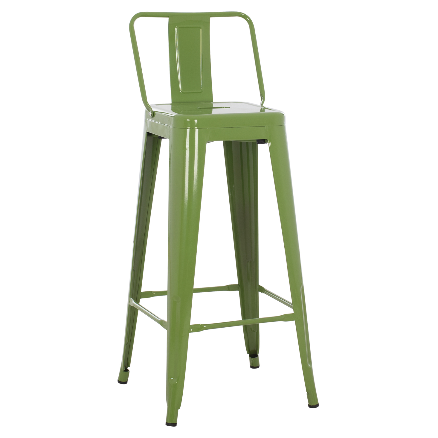 ΣΚΑΜΠΟ BAR ΜΕΤΑΛΛΙΚΟ MELITA ME ΠΛΑΤΗ ΣΕ LIGHT OLIVE GREEN HM8643.13 43Χ43Χ100Yεκ. 1