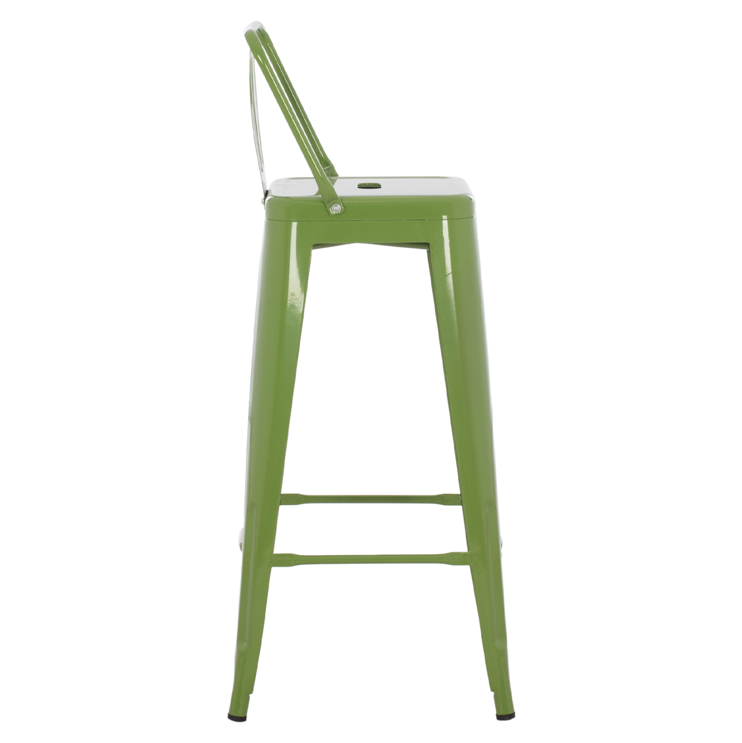 ΣΚΑΜΠΟ BAR ΜΕΤΑΛΛΙΚΟ MELITA ME ΠΛΑΤΗ ΣΕ LIGHT OLIVE GREEN HM8643.13 43Χ43Χ100Yεκ. 4