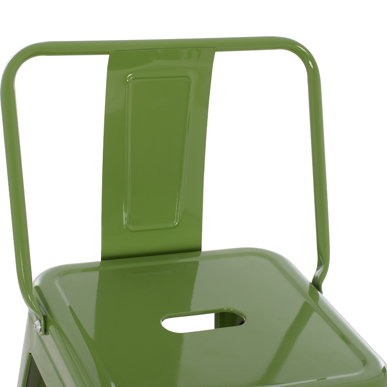 ΣΚΑΜΠΟ BAR ΜΕΤΑΛΛΙΚΟ MELITA ME ΠΛΑΤΗ ΣΕ LIGHT OLIVE GREEN HM8643.13 43Χ43Χ100Yεκ. 7