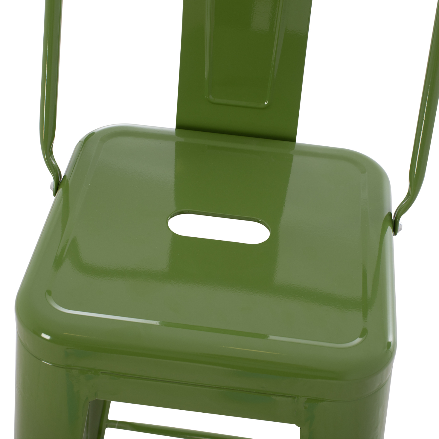ΣΚΑΜΠΟ BAR ΜΕΤΑΛΛΙΚΟ MELITA ME ΠΛΑΤΗ ΣΕ LIGHT OLIVE GREEN HM8643.13 43Χ43Χ100Yεκ. 8