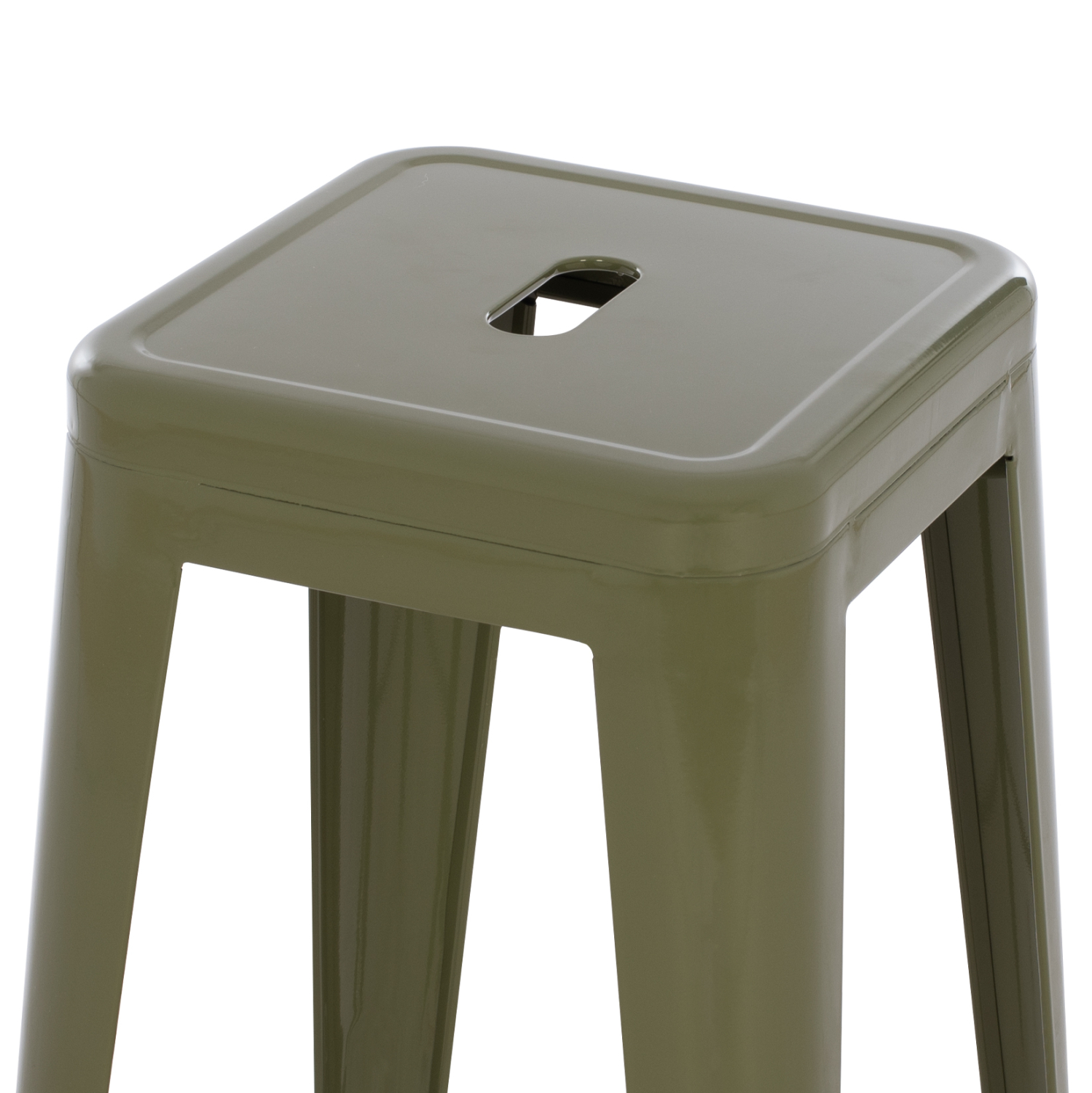 ΣΚΑΜΠΟ ΜΠΑΡ ΜΕΤΑΛΛΙΚΟ MELITA-PRO HM8642.43 ΣΕ DARK OLIVE 43x43x78Υεκ. 4
