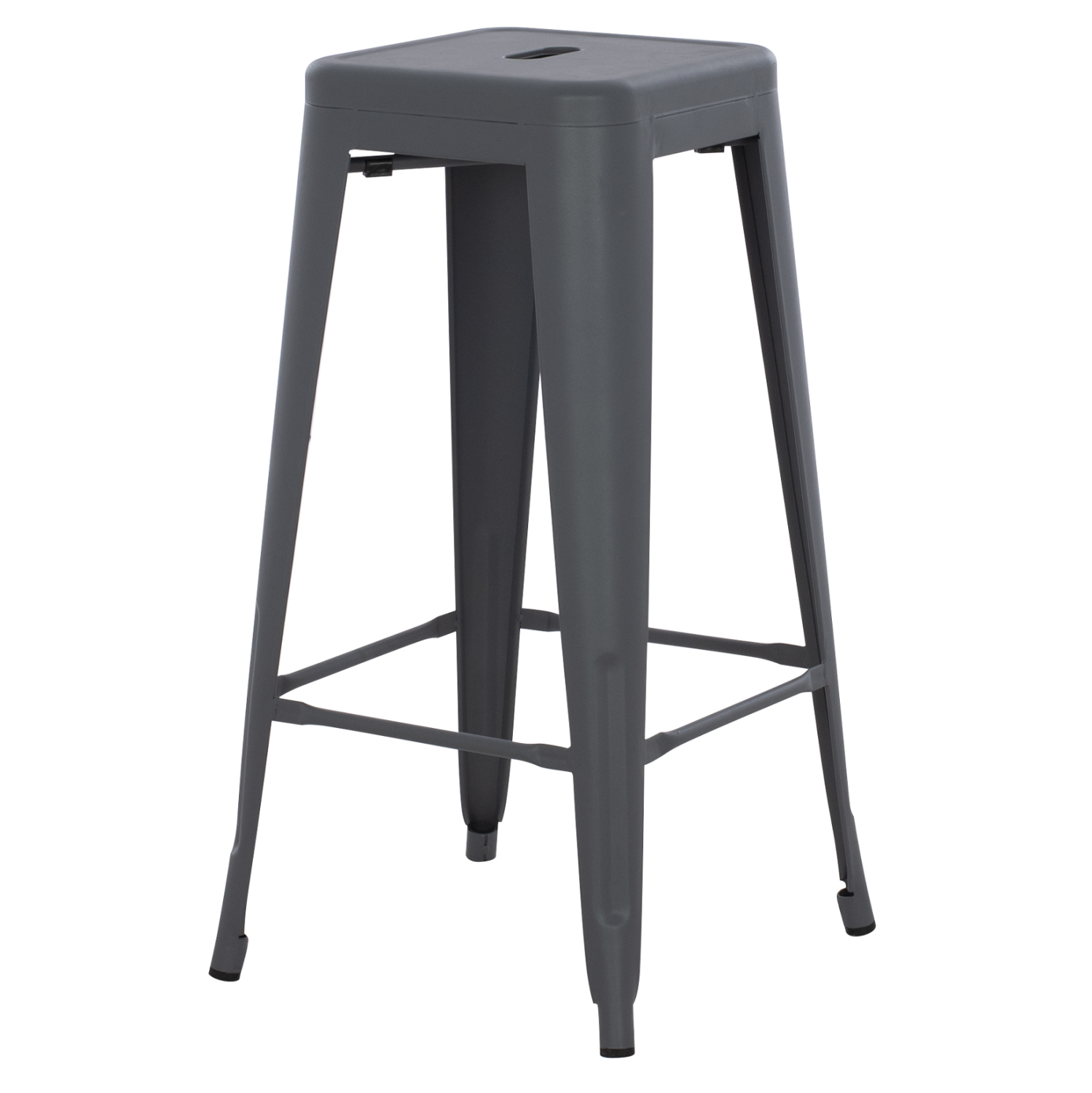 ΣΚΑΜΠΟ ΜΠΑΡ ΜΕΤΑΛΛΙΚΟ MELITA-PRO HM8642.50 ΣΕ ΓΚΡΙ 43x43x78Υεκ. 4