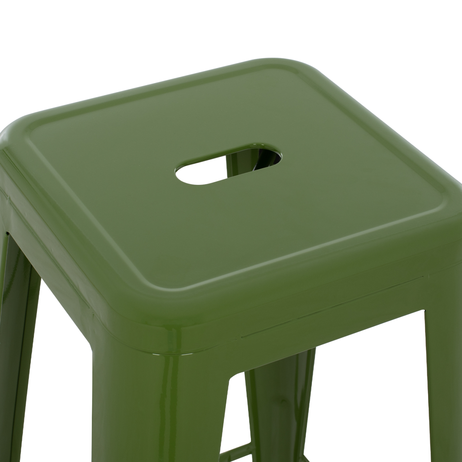 ΣΚΑΜΠΟ ΜΠΑΡ ΜΕΤΑΛΛΙΚΟ MELITA-PRO HM8642.53 ΣΕ LIGHT OLIVE GREEN 43x43x78Υεκ. 5