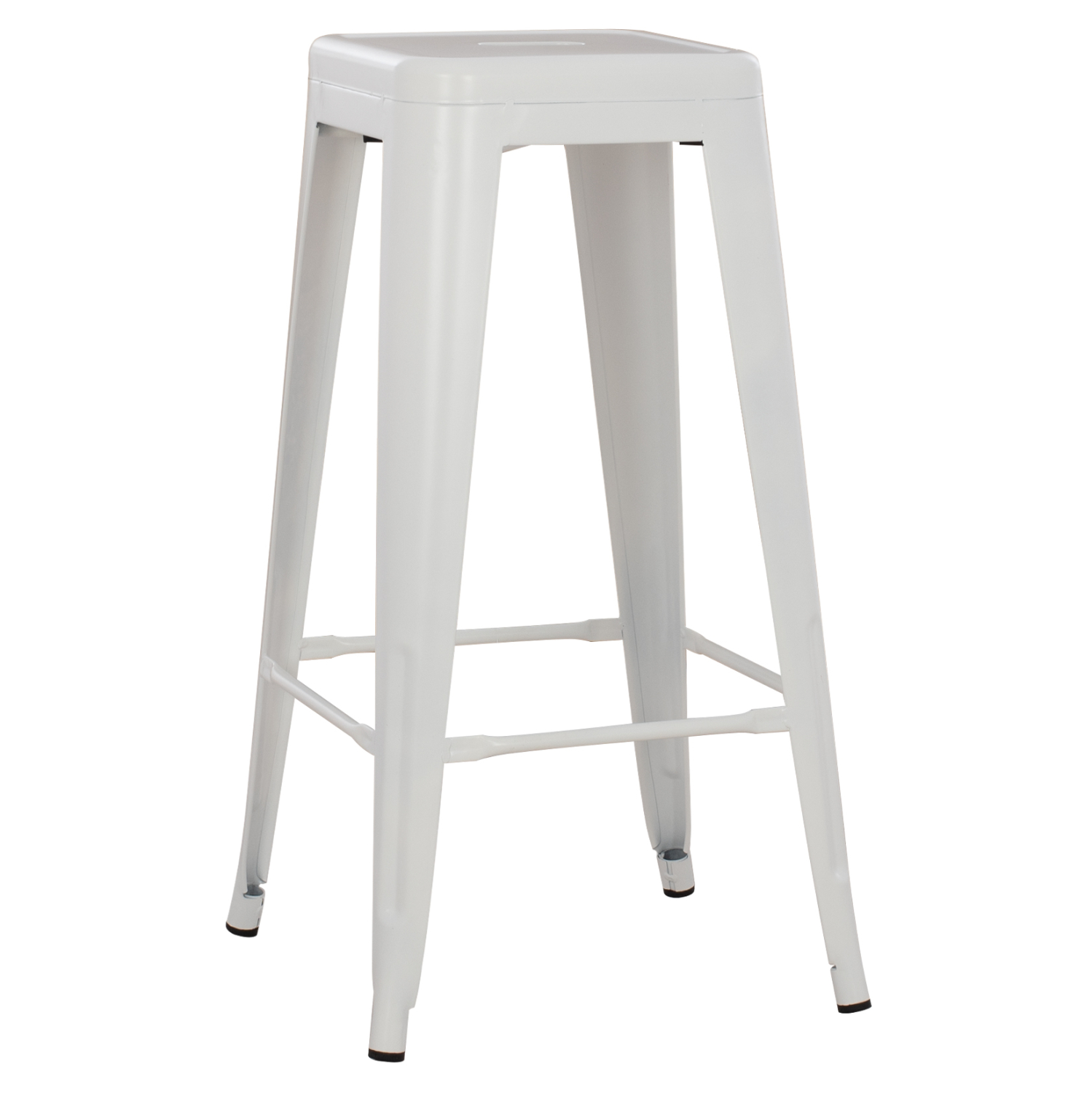 ΣΚΑΜΠΟ ΜΠΑΡ ΜΕΤΑΛΛΙΚΟ MELITA-PRO HM8642.41 ΣΕ ΛΕΥΚΟ ΜΑΤ 43x43x78Υεκ. 1