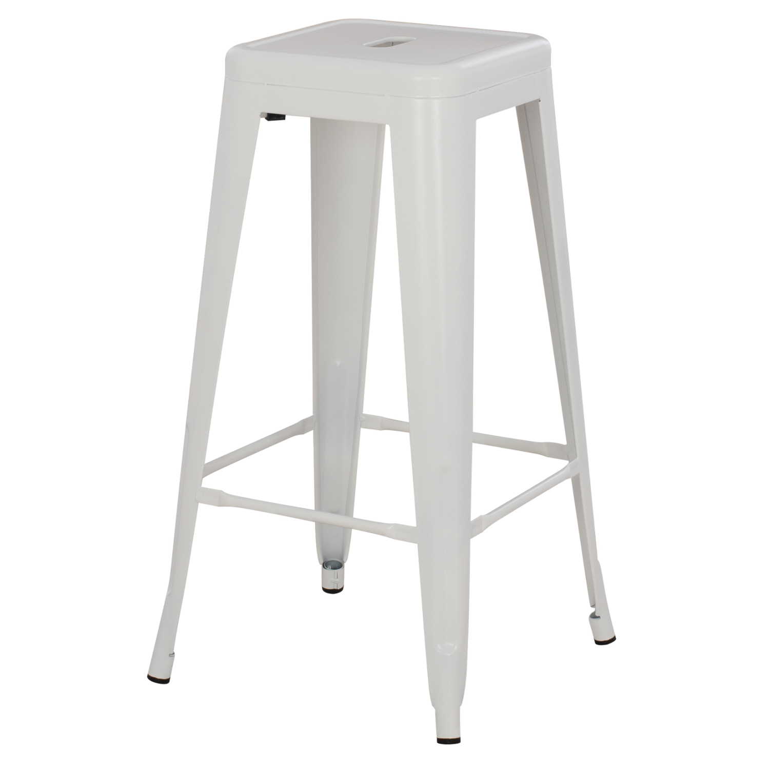 ΣΚΑΜΠΟ ΜΠΑΡ ΜΕΤΑΛΛΙΚΟ MELITA-PRO HM8642.41 ΣΕ ΛΕΥΚΟ ΜΑΤ 43x43x78Υεκ. 4