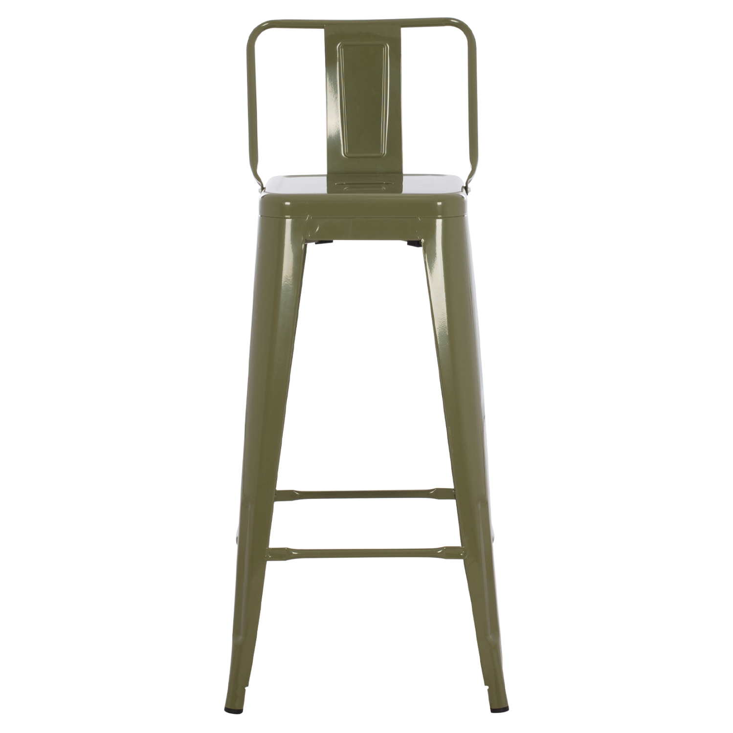 ΣΚΑΜΠΟ BAR ME ΠΛΑΤΗ ΜΕΤΑΛΛΙΚΟ MELITA-PRO HM8643.43 DARK OLIVE GREEN 42x42x100Υεκ. 3